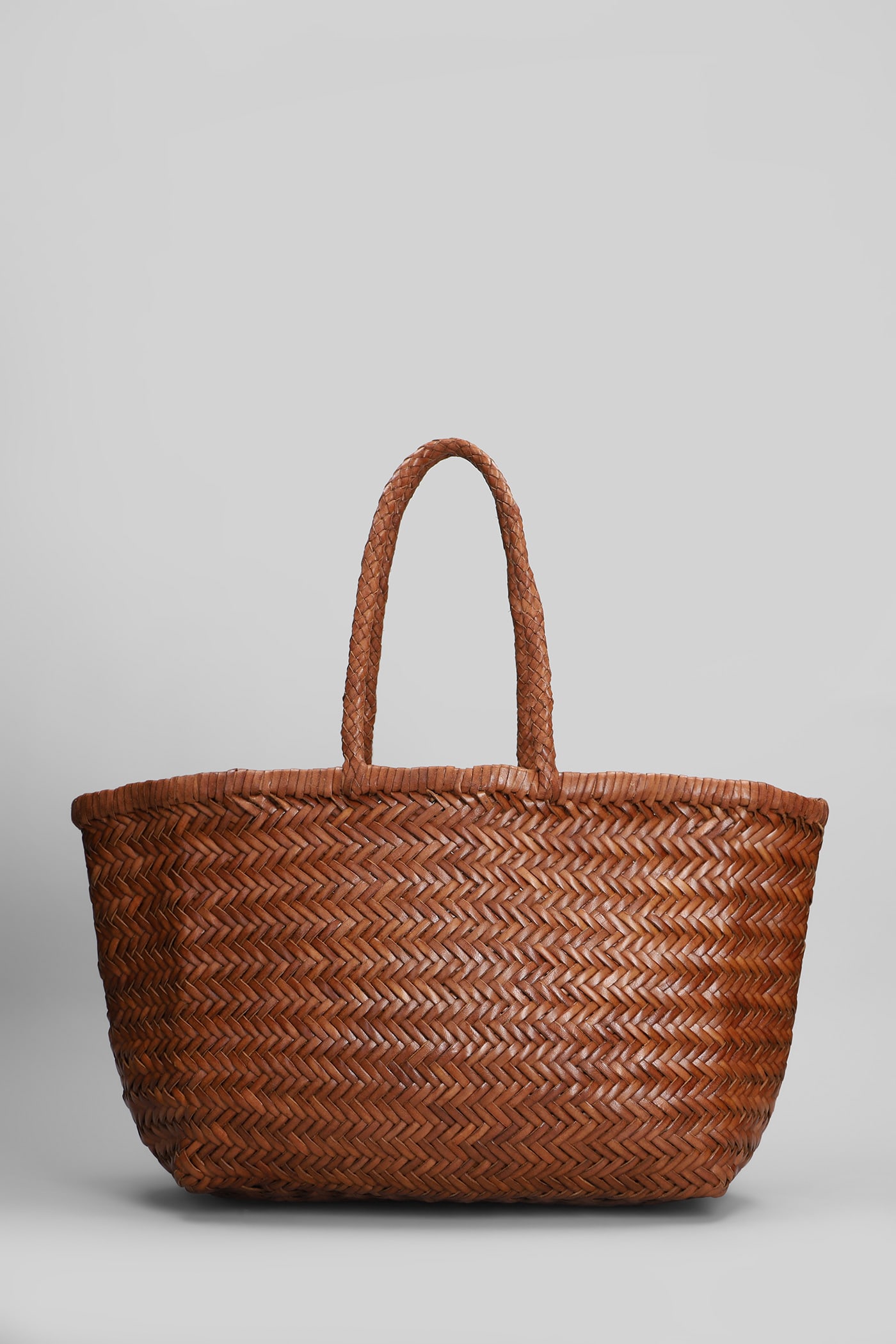 Bamboo Triple Jump Tote In Leather Color Leather