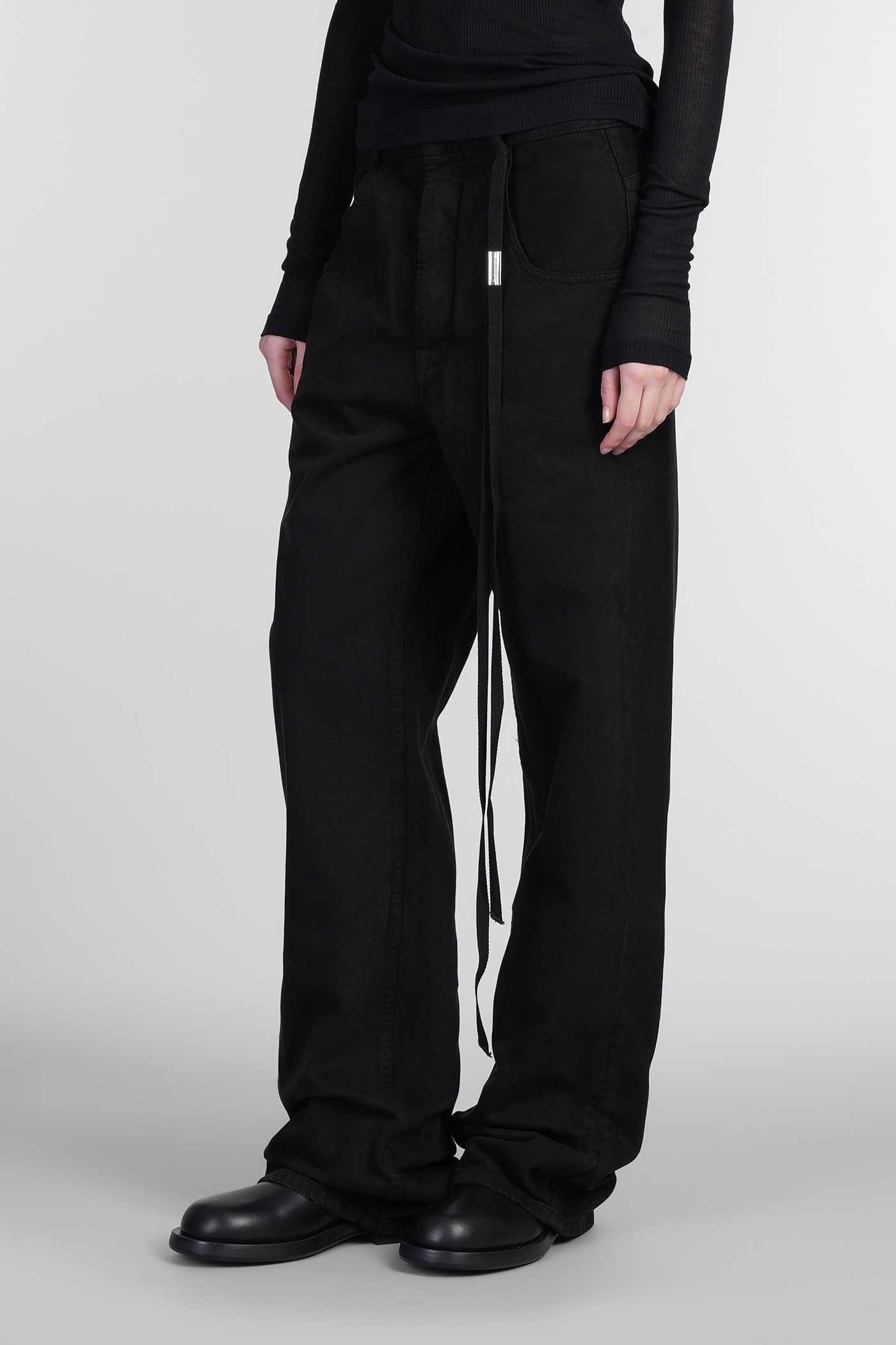 Ann Demeulemeester Claire Jeans In Black Denim In Black