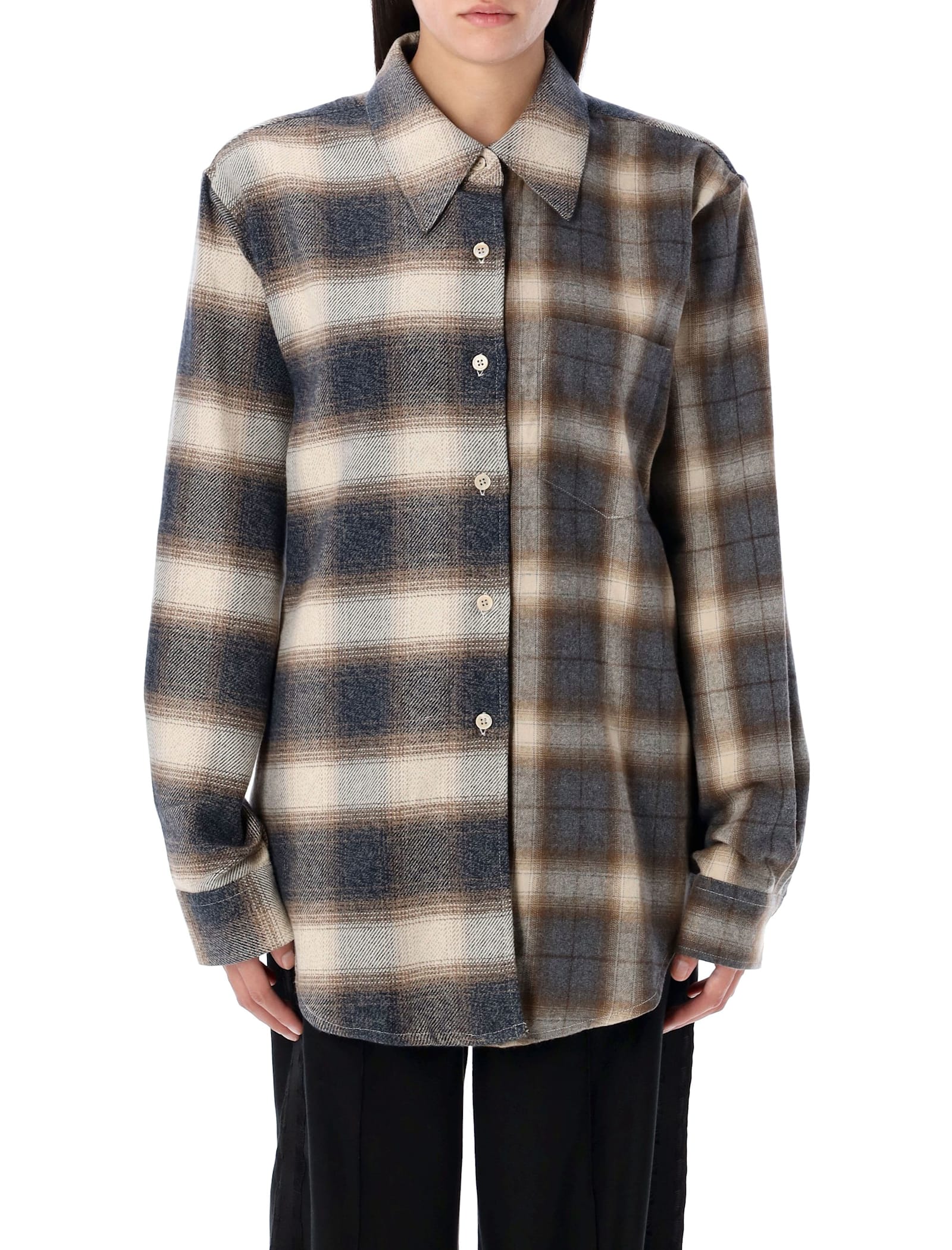 Shop Our Legacy Apron Flannel Shirt In Doyle Check