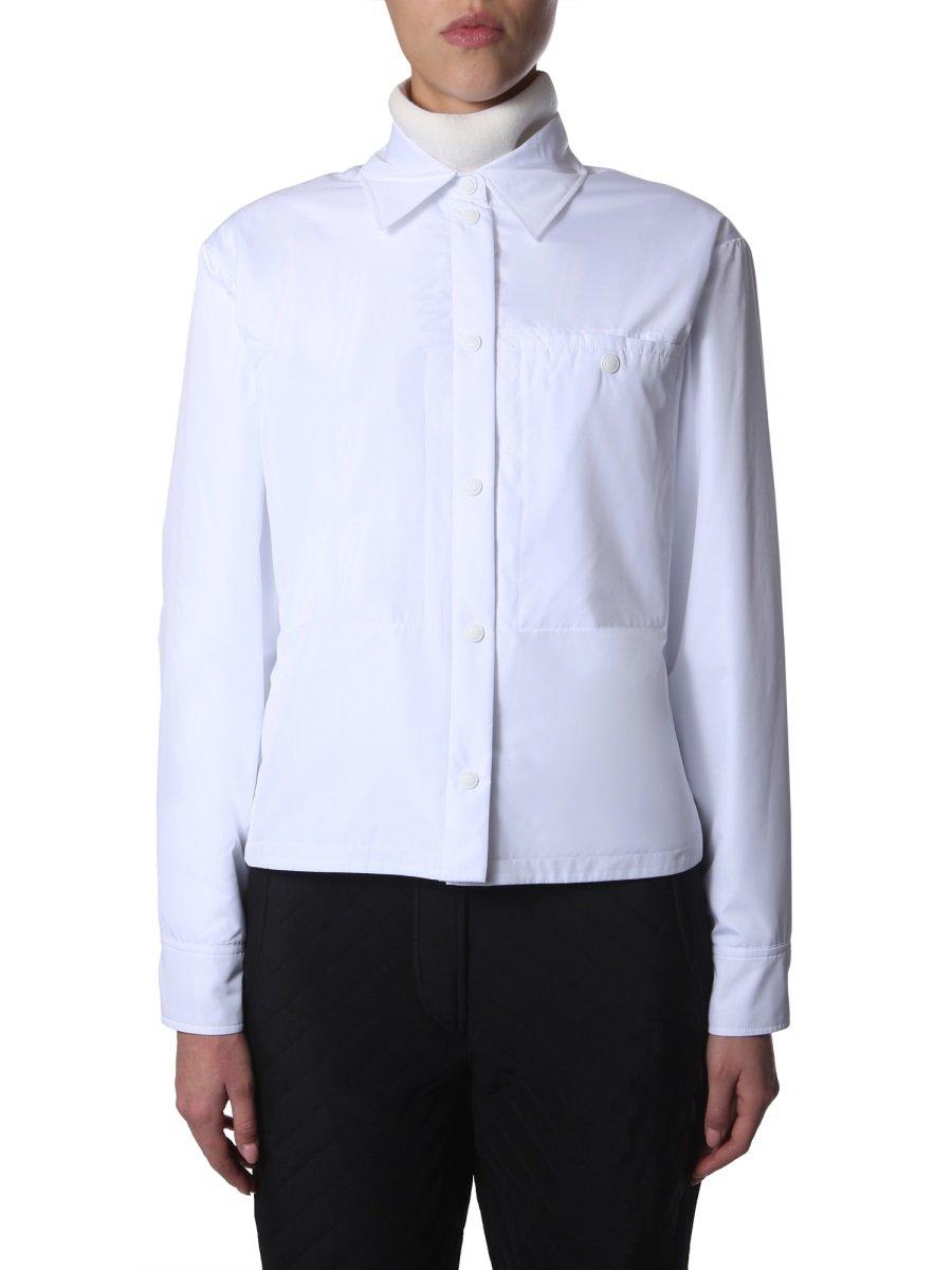 Shop Max Mara Buttoned Rolle Jacket In White