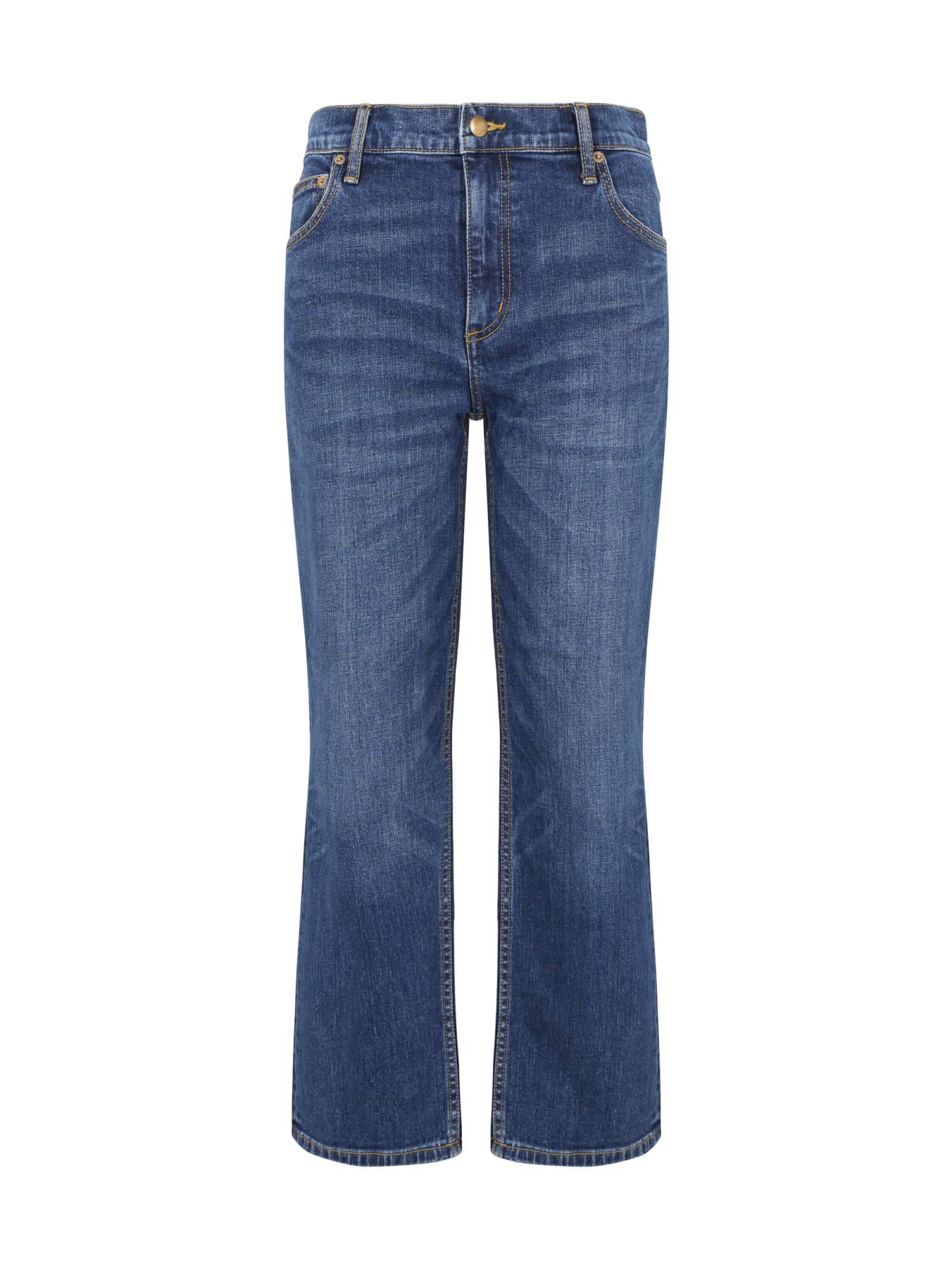 Shop Tory Burch Jeans In Blu Denim