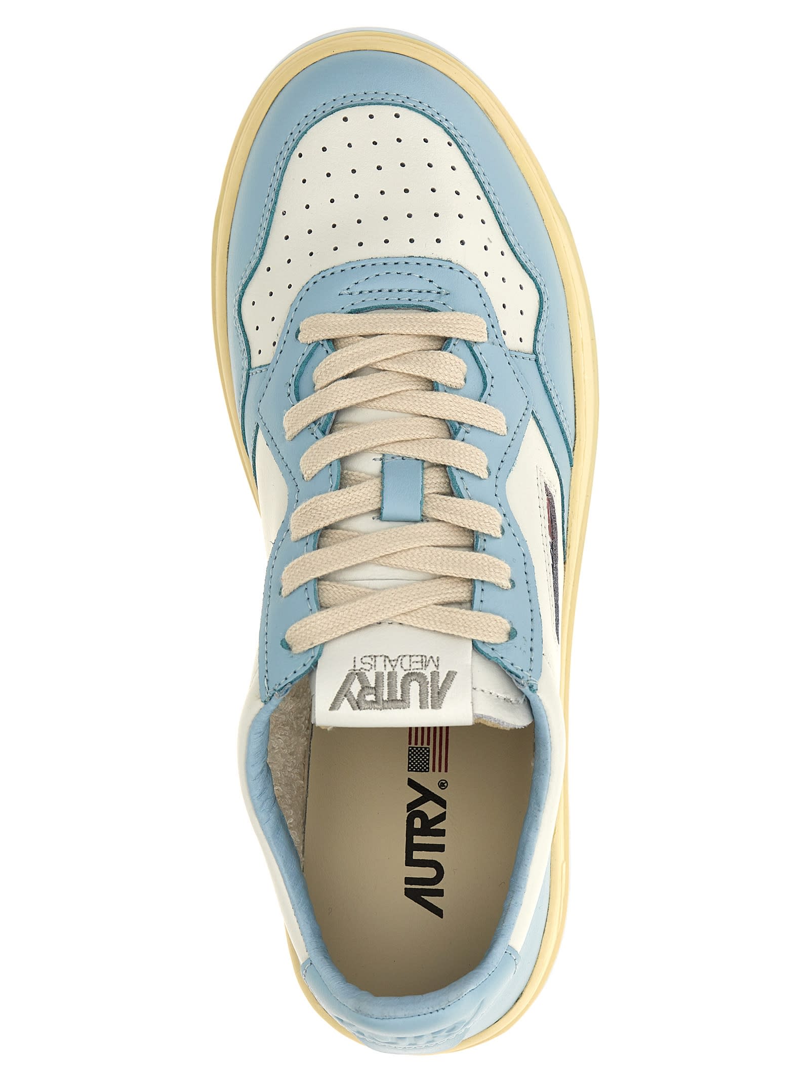 Shop Autry Medalist Sneakers In Light Blue