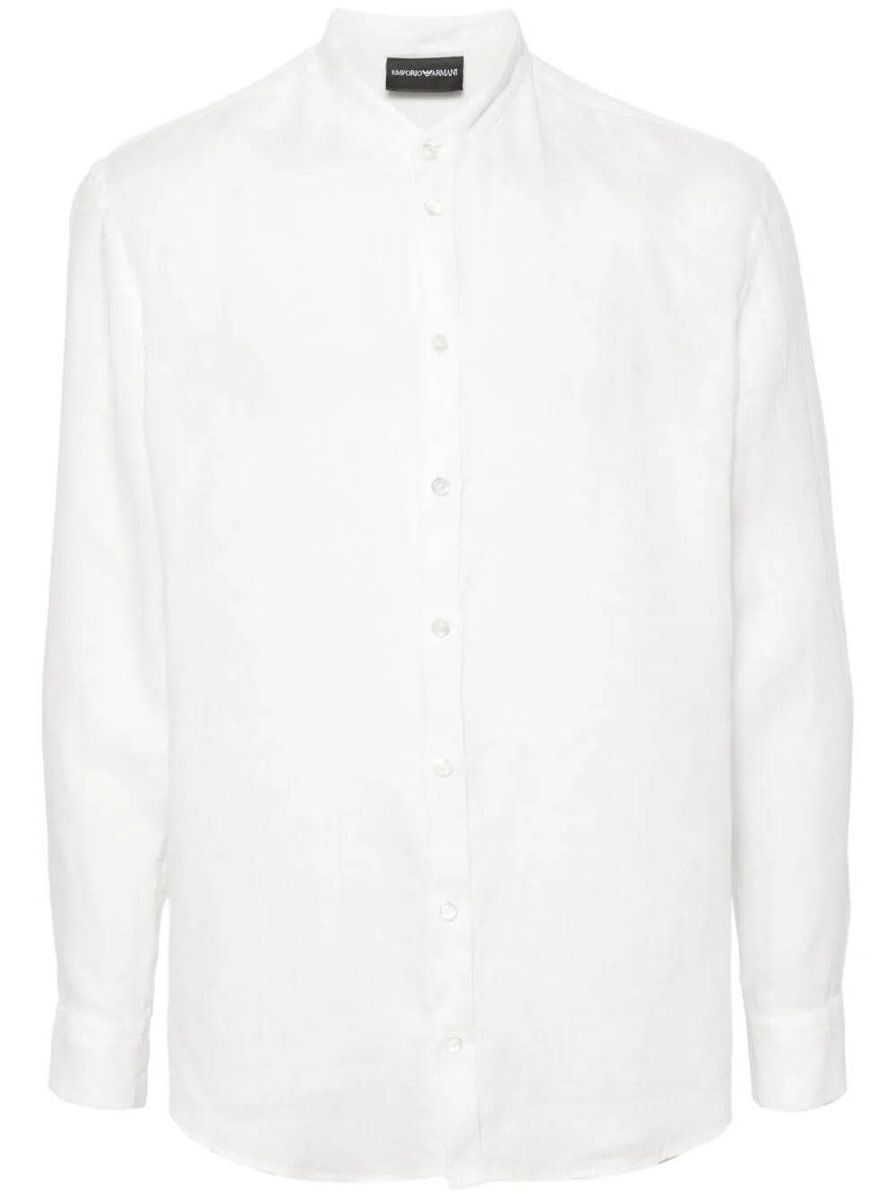 Shop Emporio Armani Shirt In Silk White