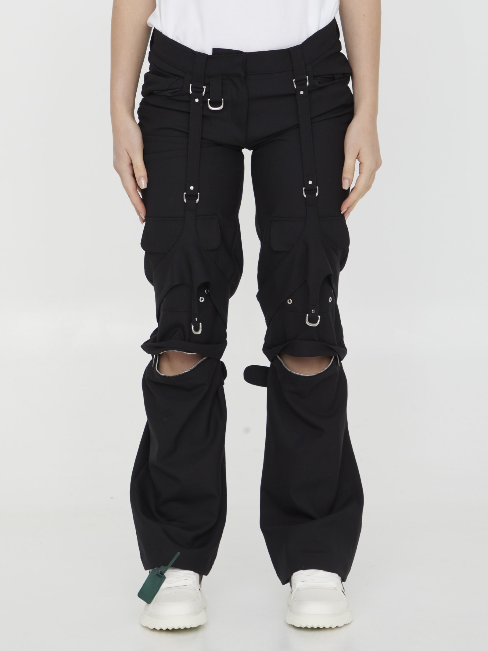 Shop Off-white Cargo Pants In Black