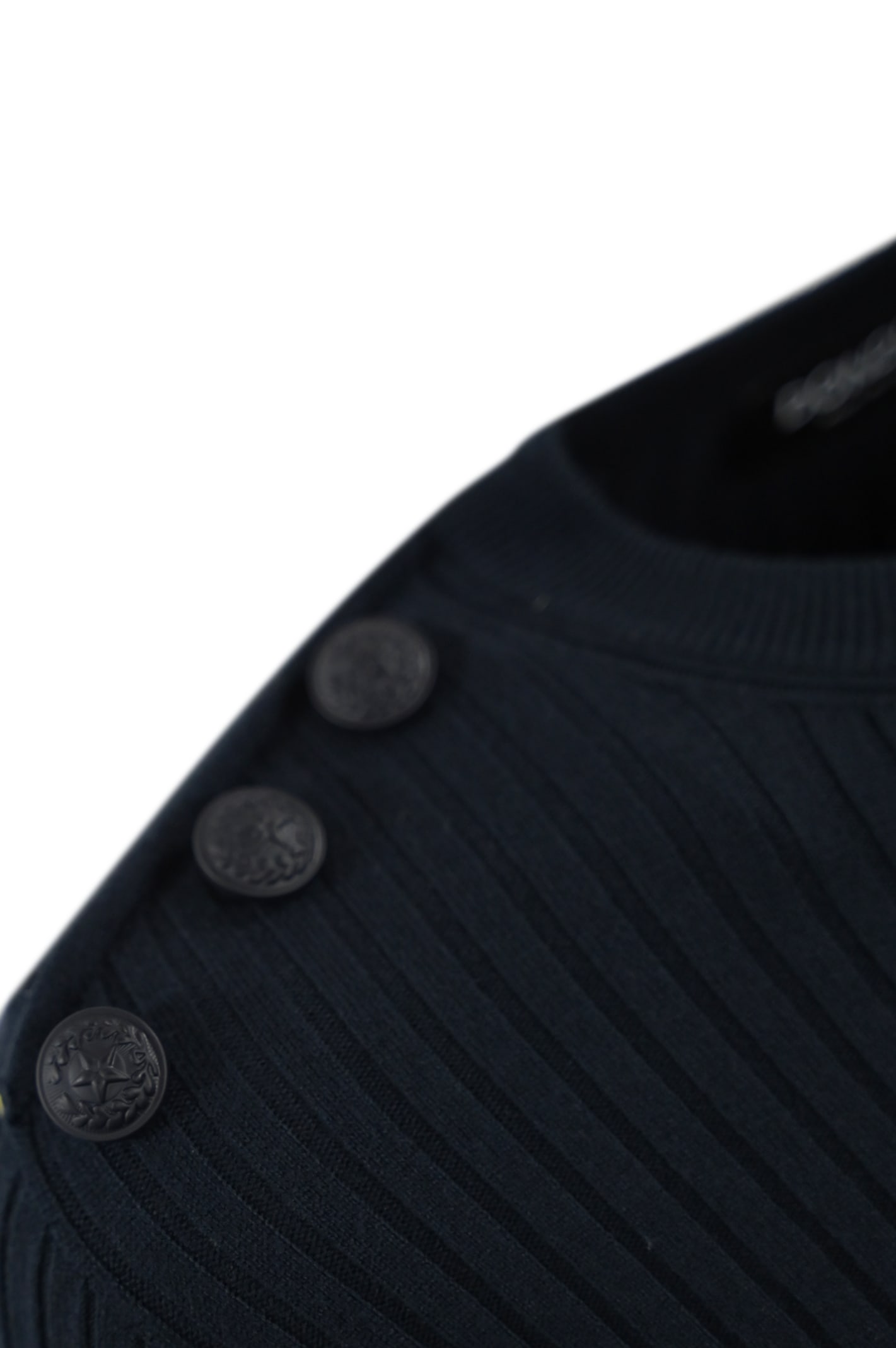 Shop Dondup Viscose Sweater With Buttons In Blu