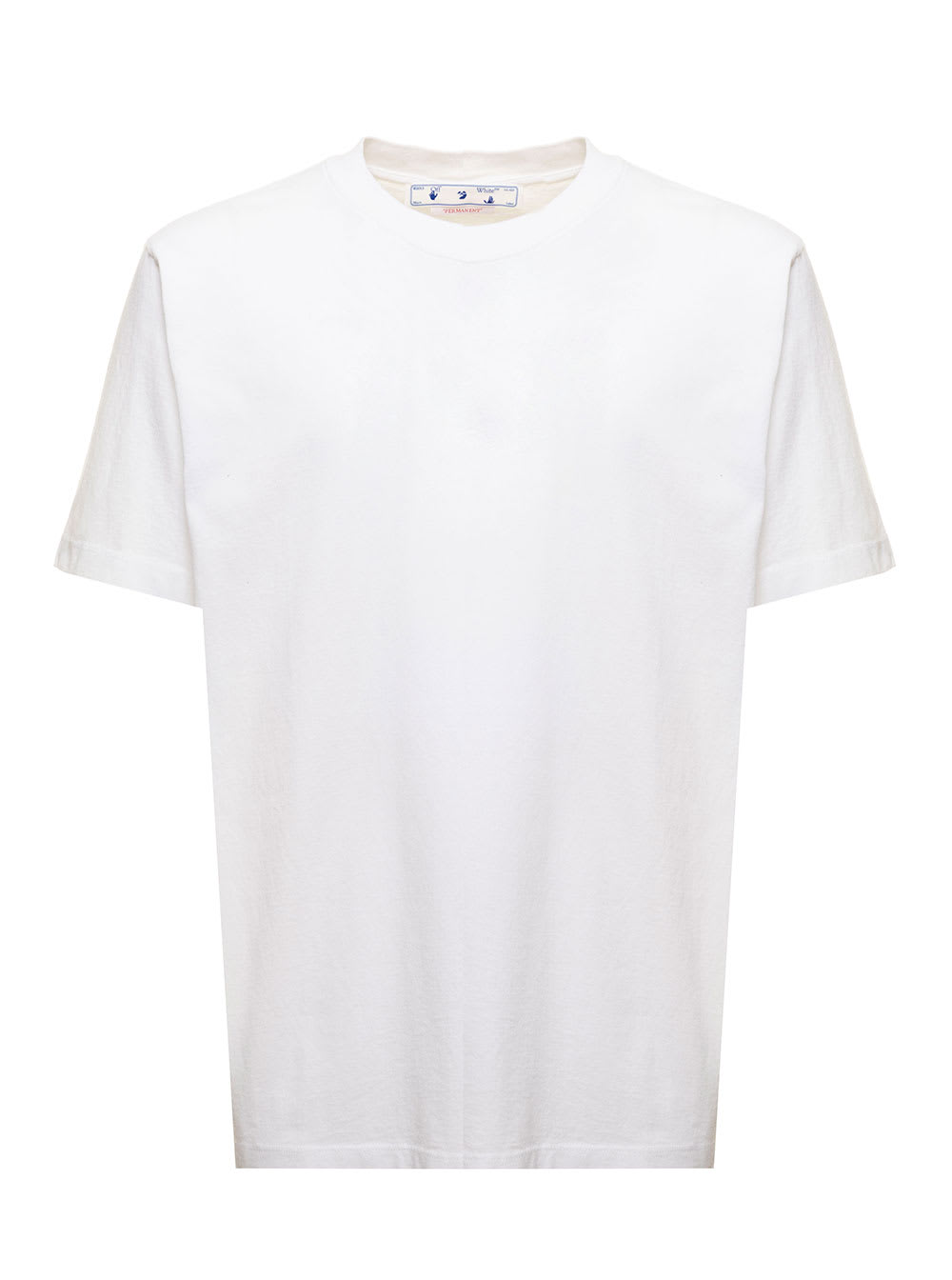Off-White Off White Mans White Cotton T-shirt With Caravaggio Print