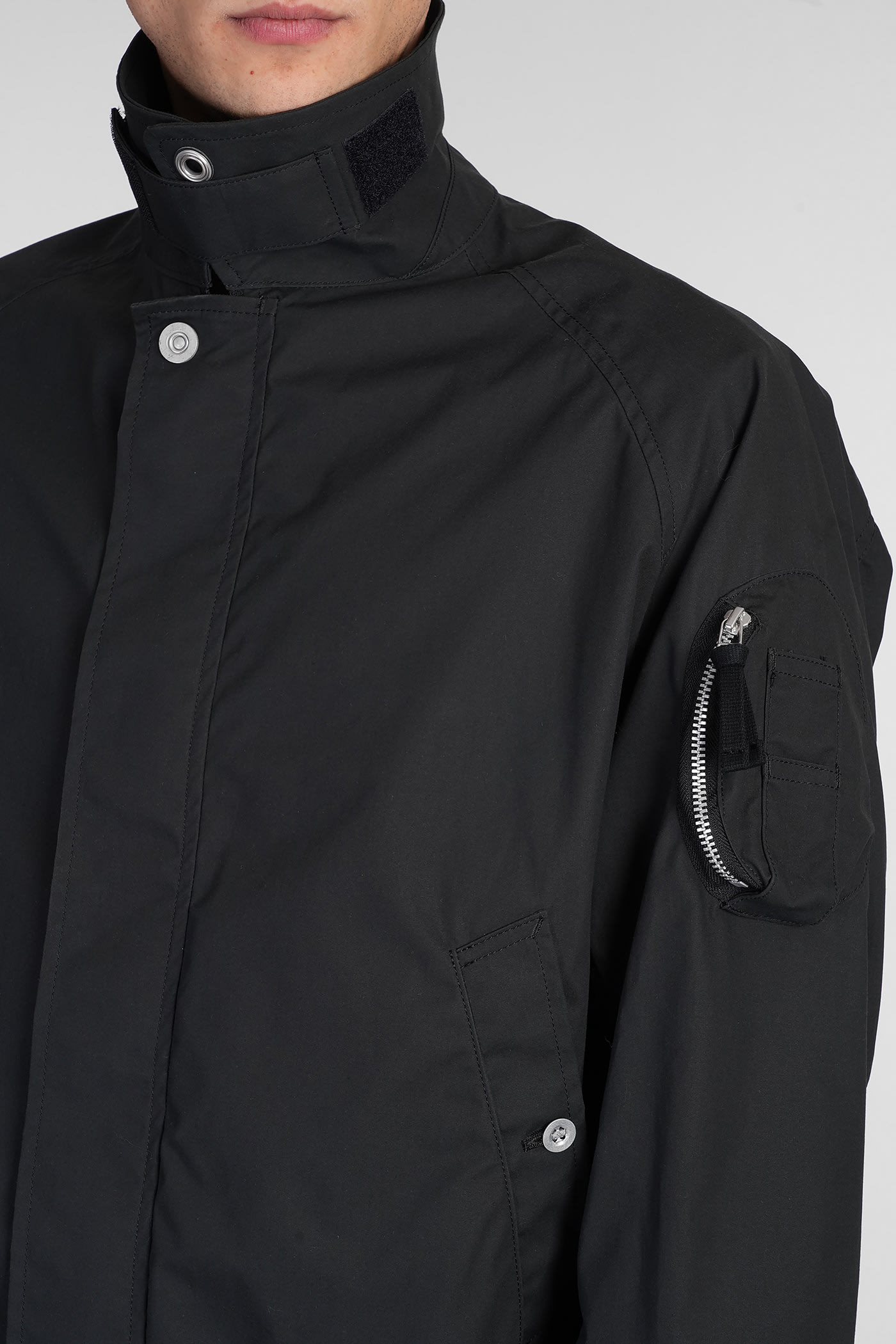 Comme Des Garçons Homme Deux Bomberjacke Aus Baumwolle In Black