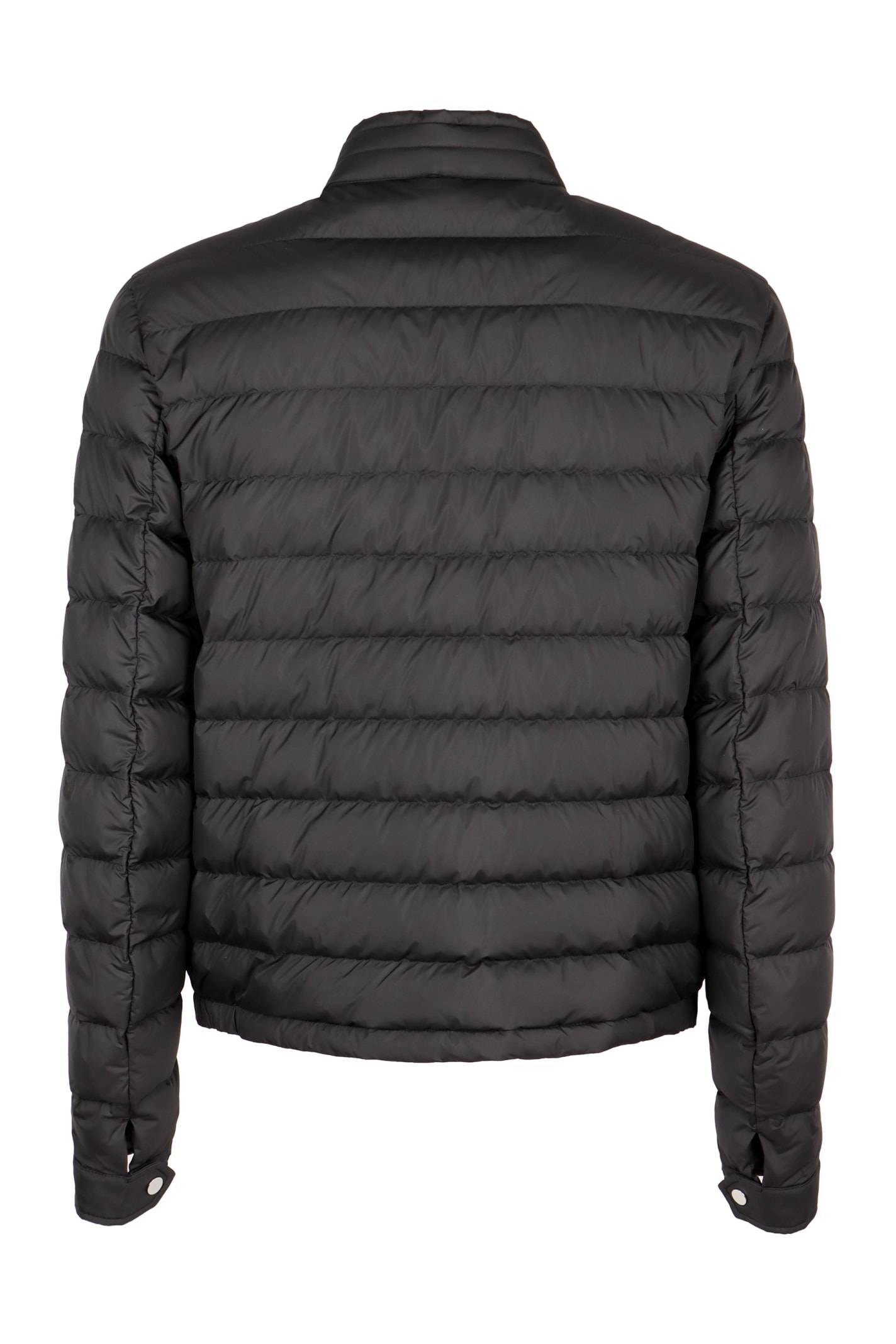 Shop Moncler Maurienne Short Down Jacket In Black