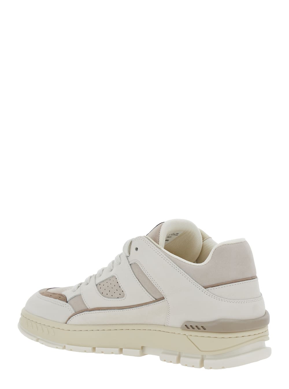 Axel Arigato Area Lo Beige Low Top Sneakers With Logo Patch On The Tongue And Chunky Sole In Leather Man In Neutral