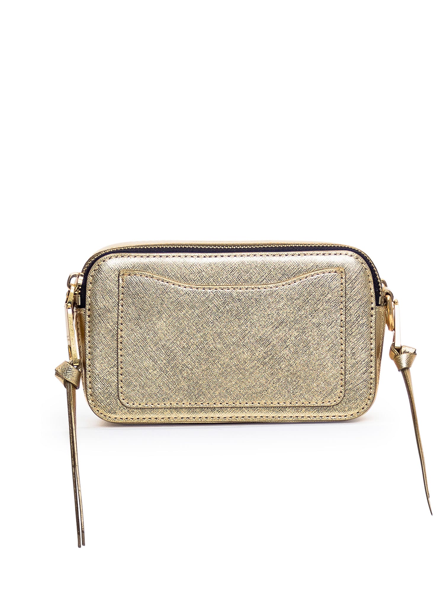 Shop Marc Jacobs The Snapshot Bag In Gold