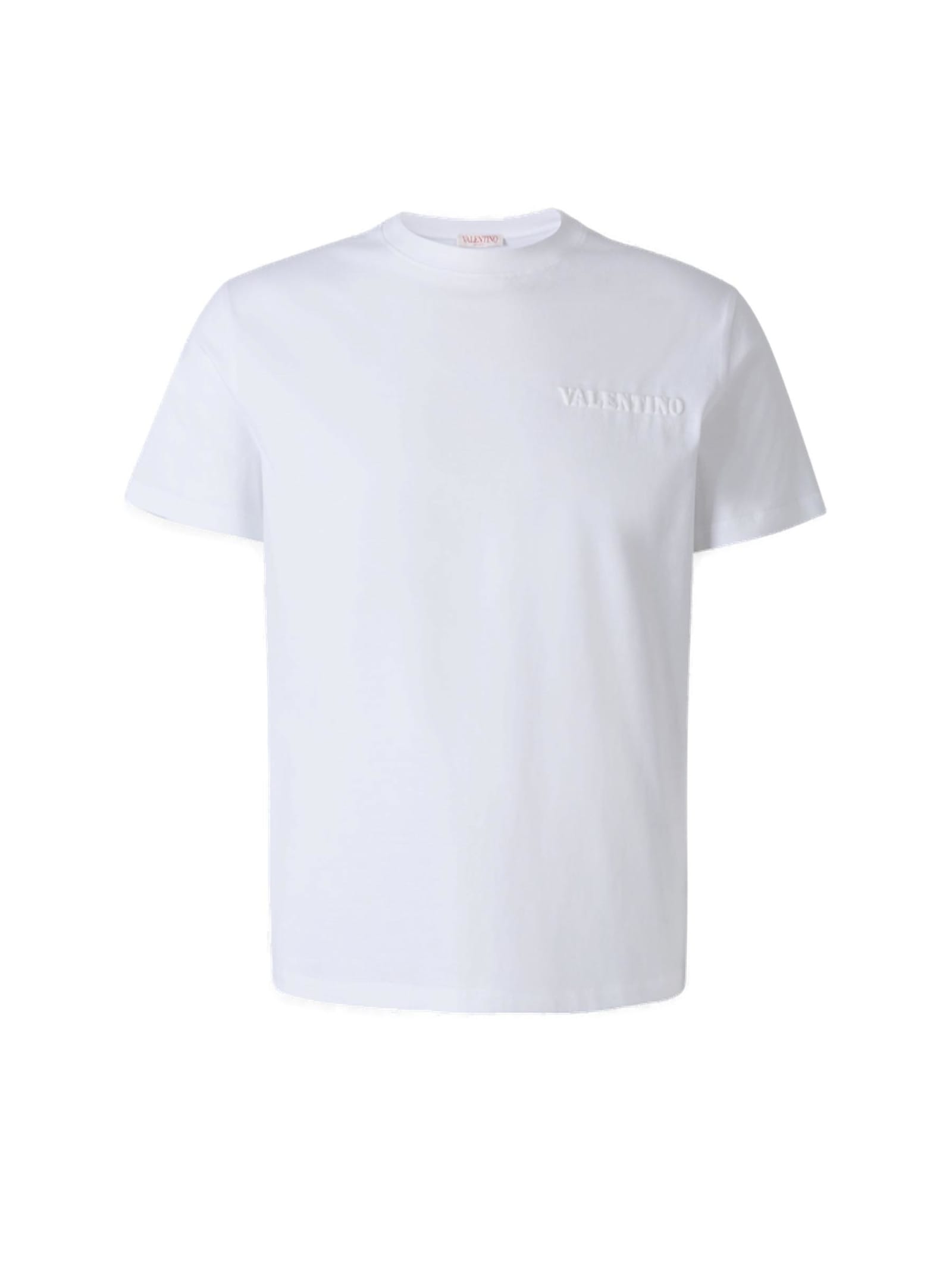 Valentino Logo Embossed T-shirt