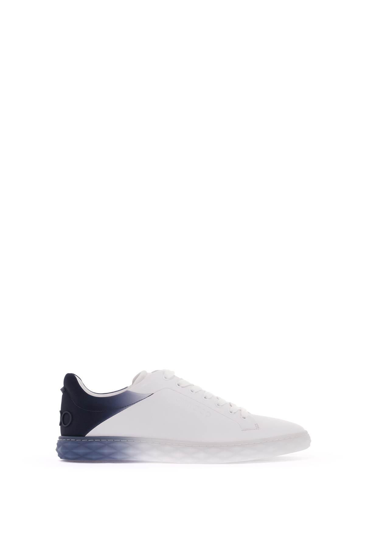 Shop Jimmy Choo Diamond Light/m Ii Sneakers In V White Navy Mix (white)