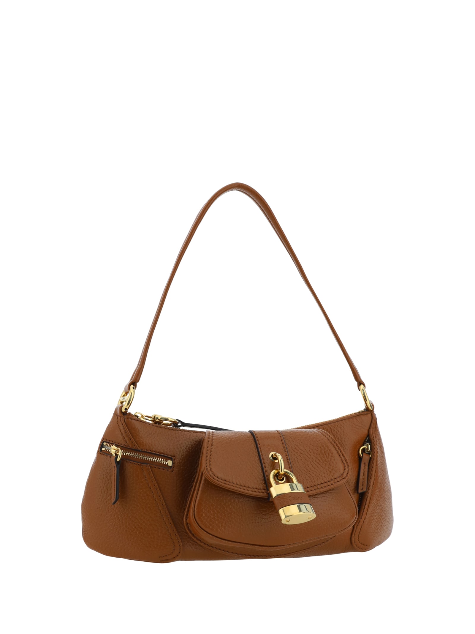 Chloé Caramel Leather The 99 Shoulder Bag In M Clay Brown