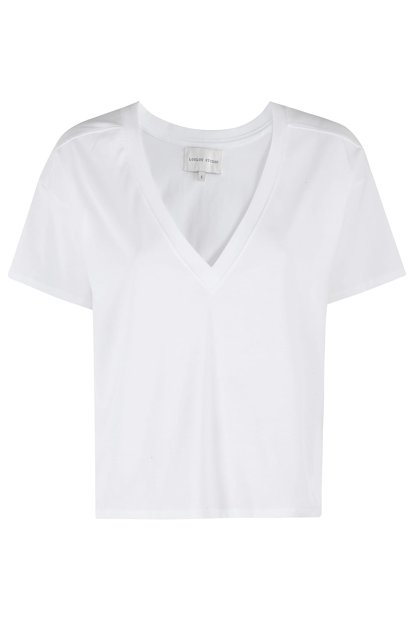 LOULOU STUDIO TSHIRT COL V