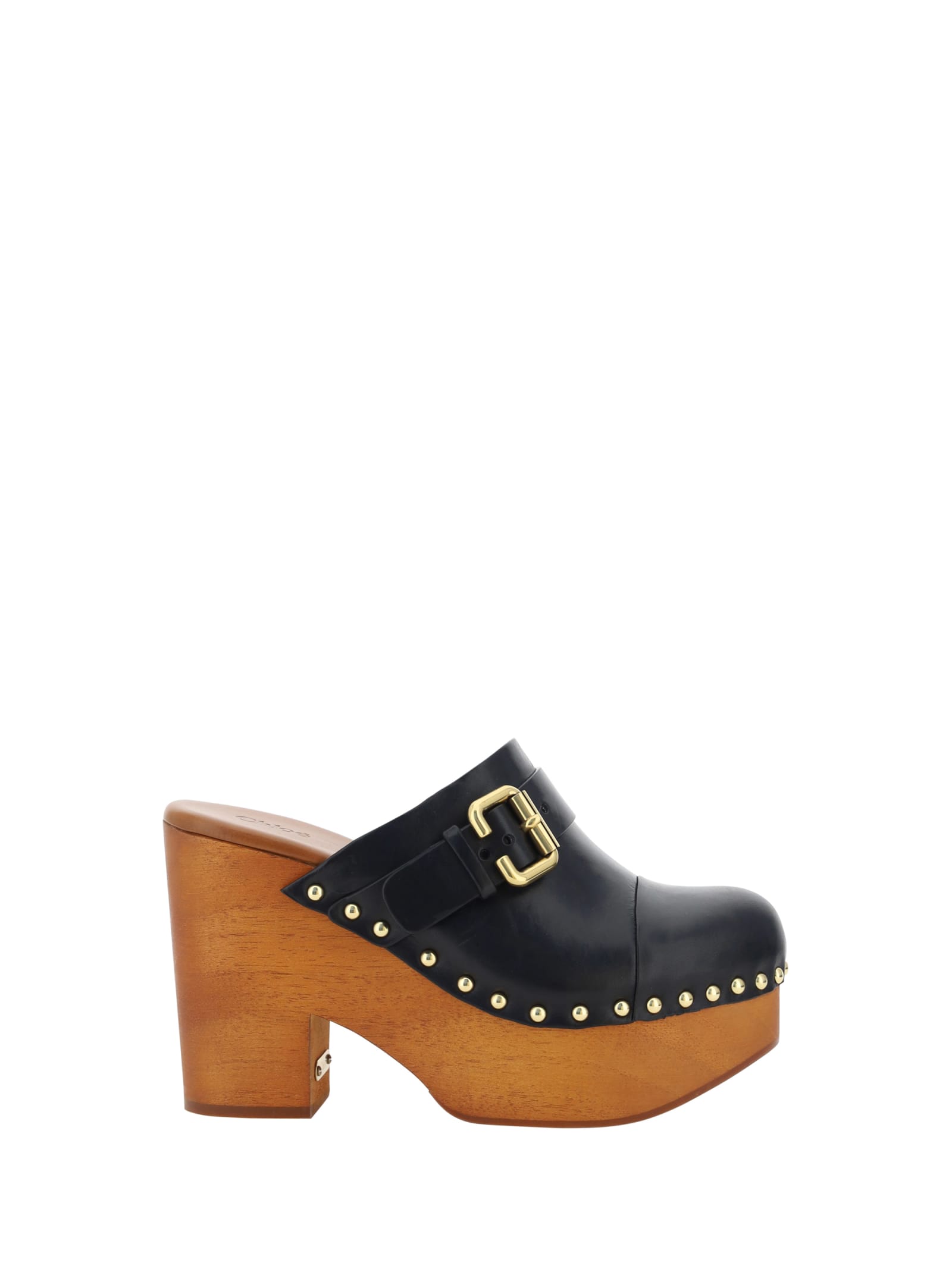 Shop Chloé Jeannette Clogs Sandals In Black