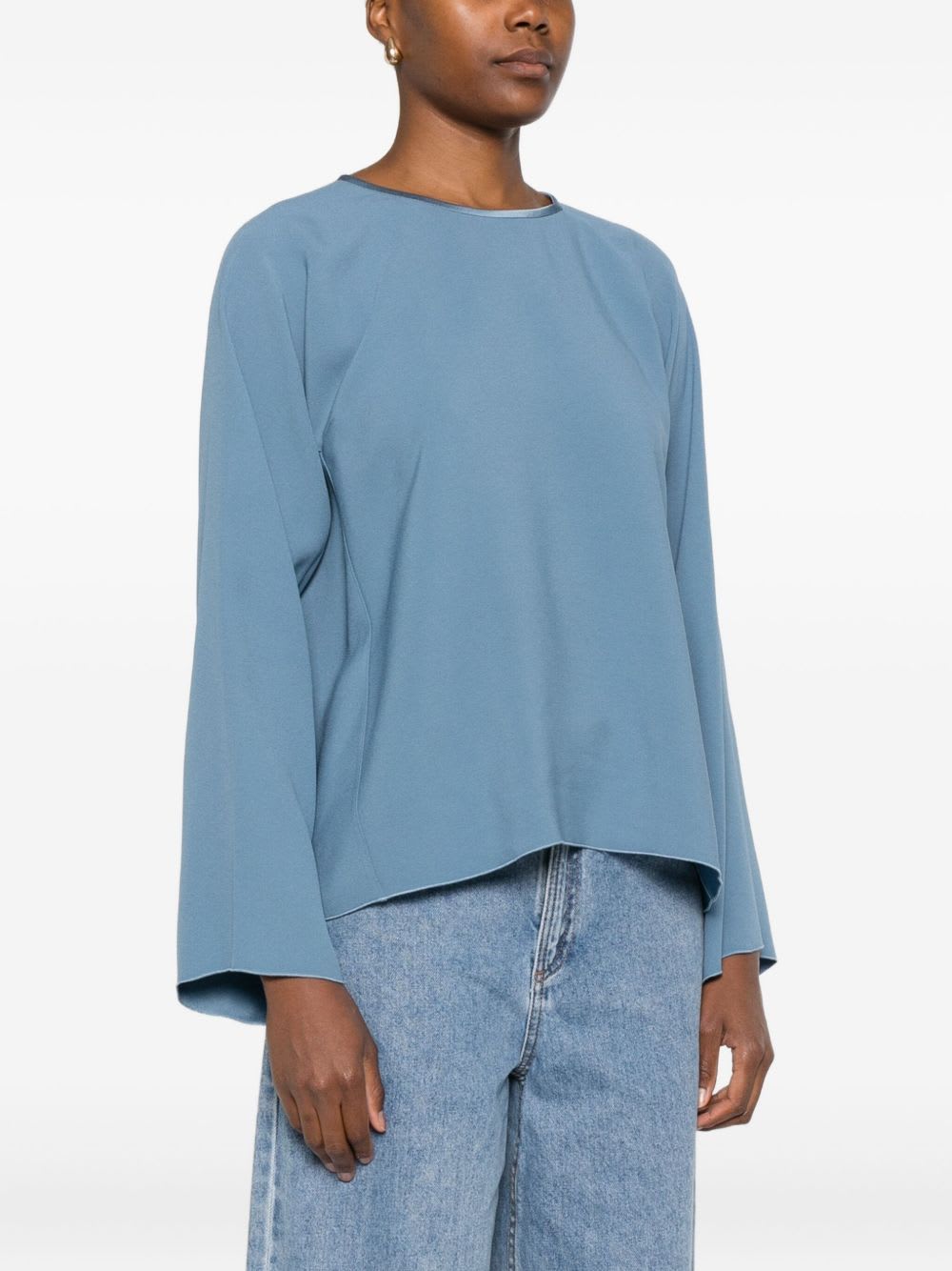 Forte Forte Women Satin Blouse In Blue