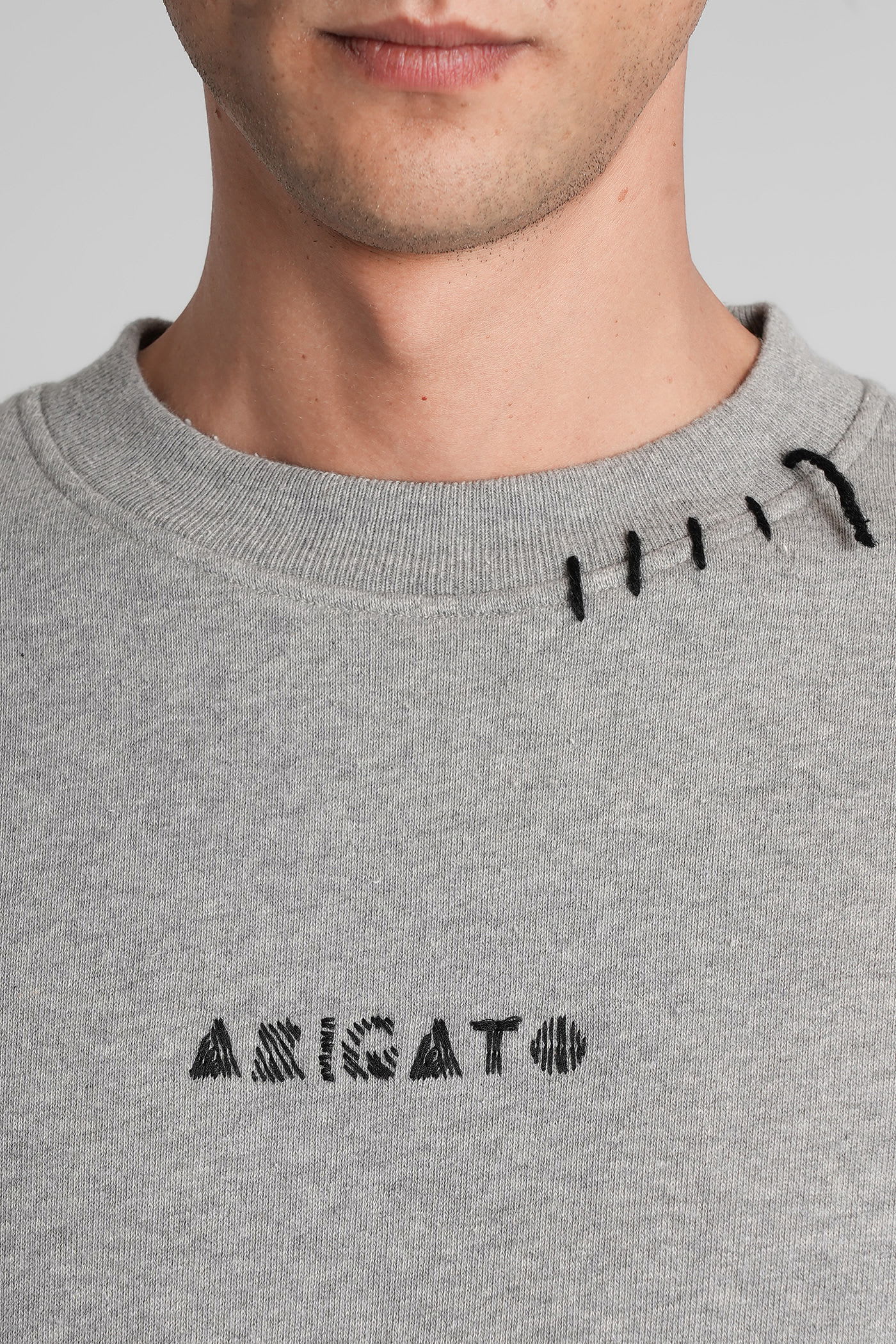 Loops Sweatshirt Sweatshirt In Grey Cotton