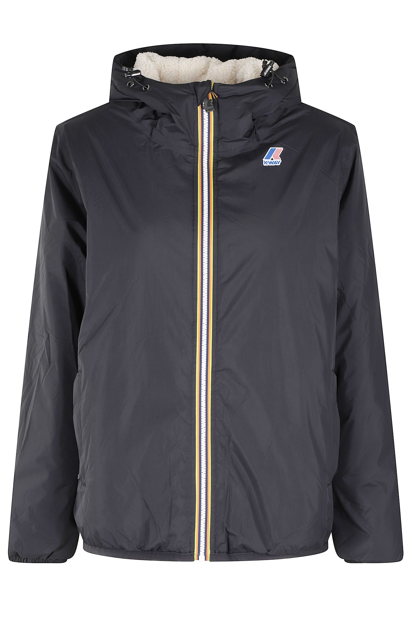 K-way Le Vrai Claude 3.0 Packable Raincoat In Black