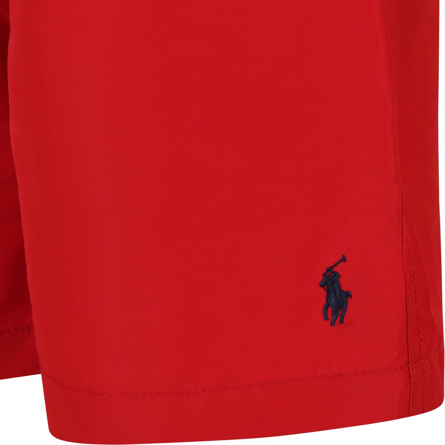 Shop Ralph Lauren Red Swimsuit For Boy With Horse