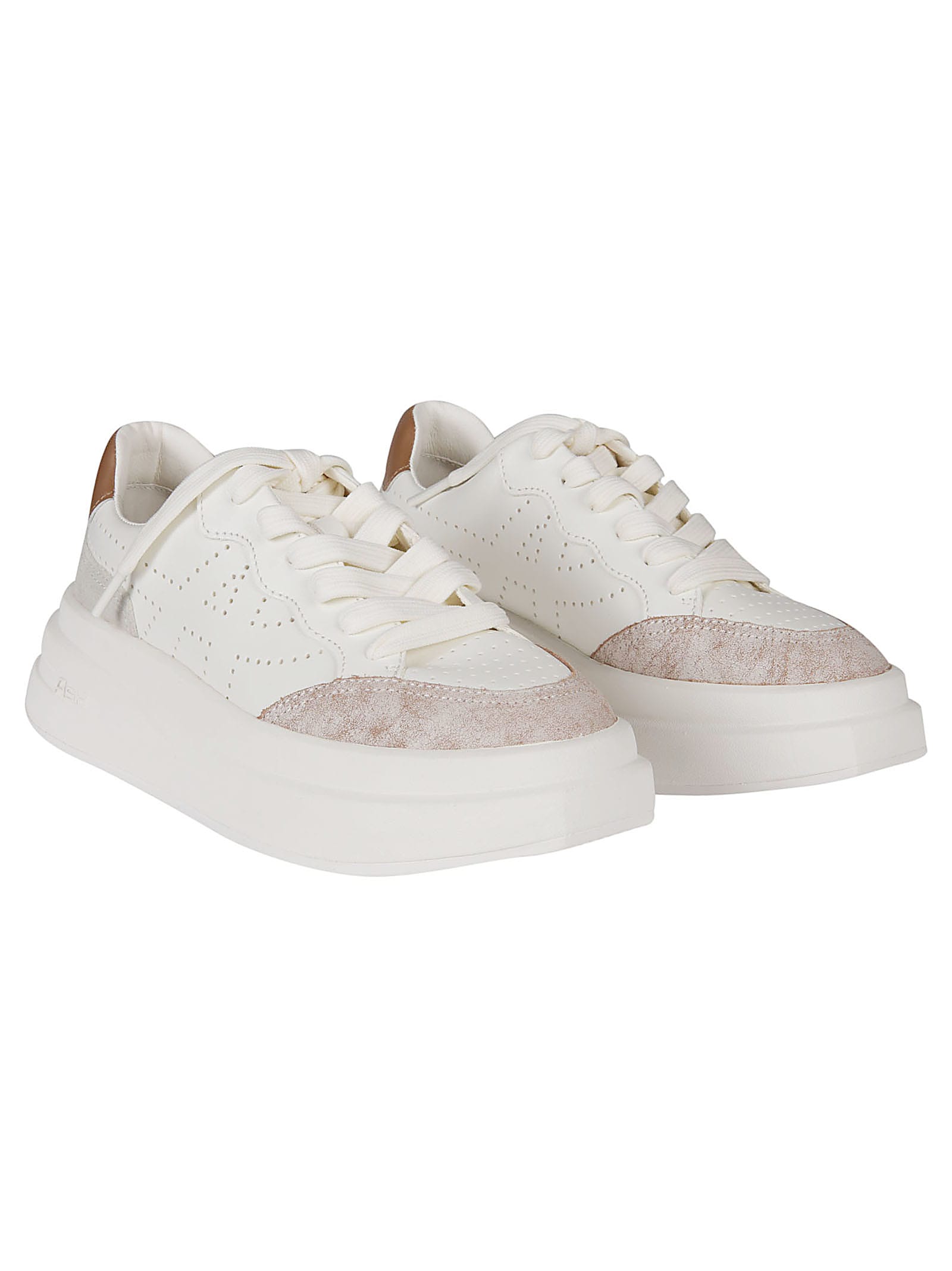 Shop Ash Impulsbis Sneakers In Cinnamon/white