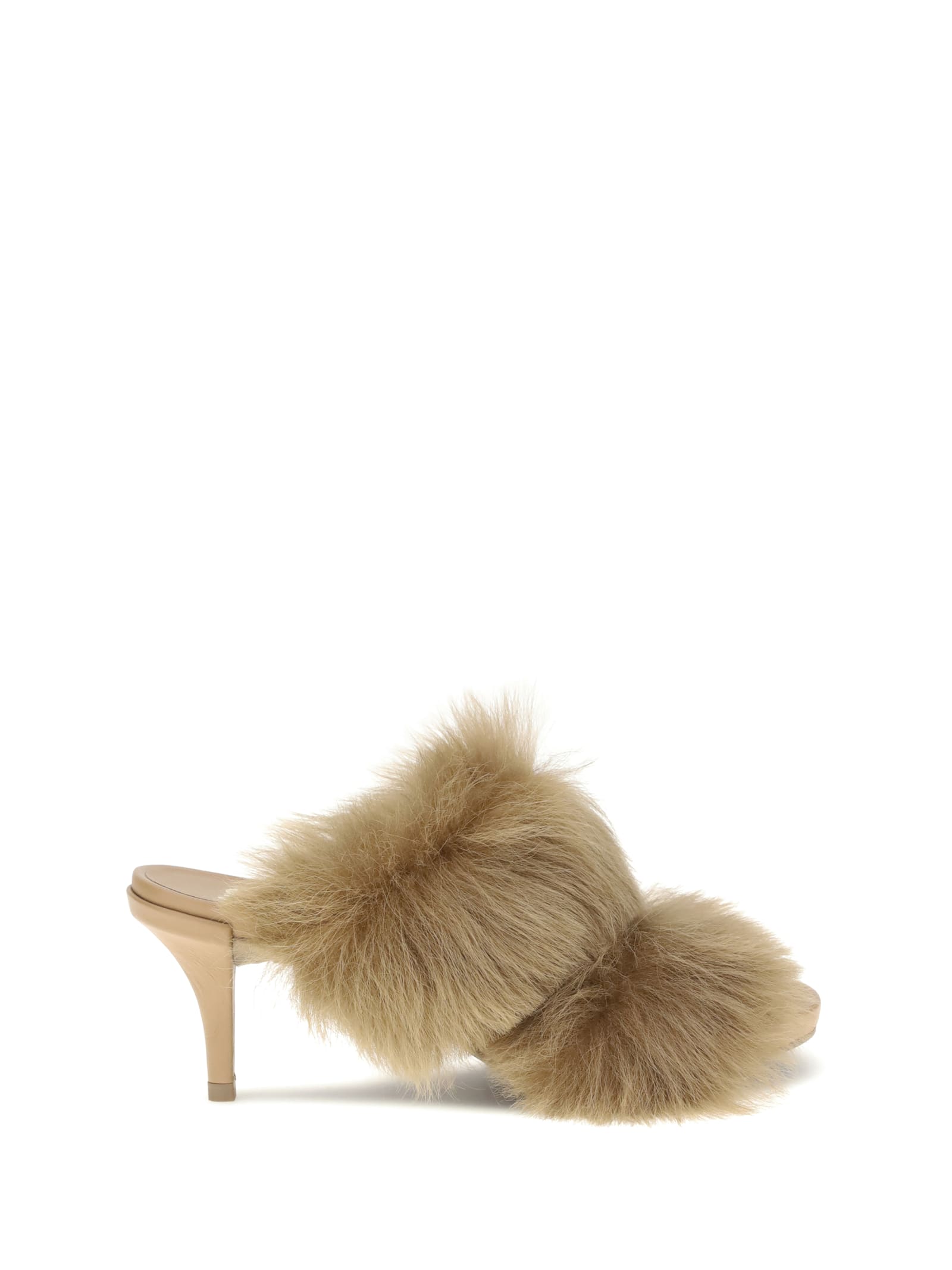 Pedro Garcia 65mm Fur-trimmed Heeled Sandals