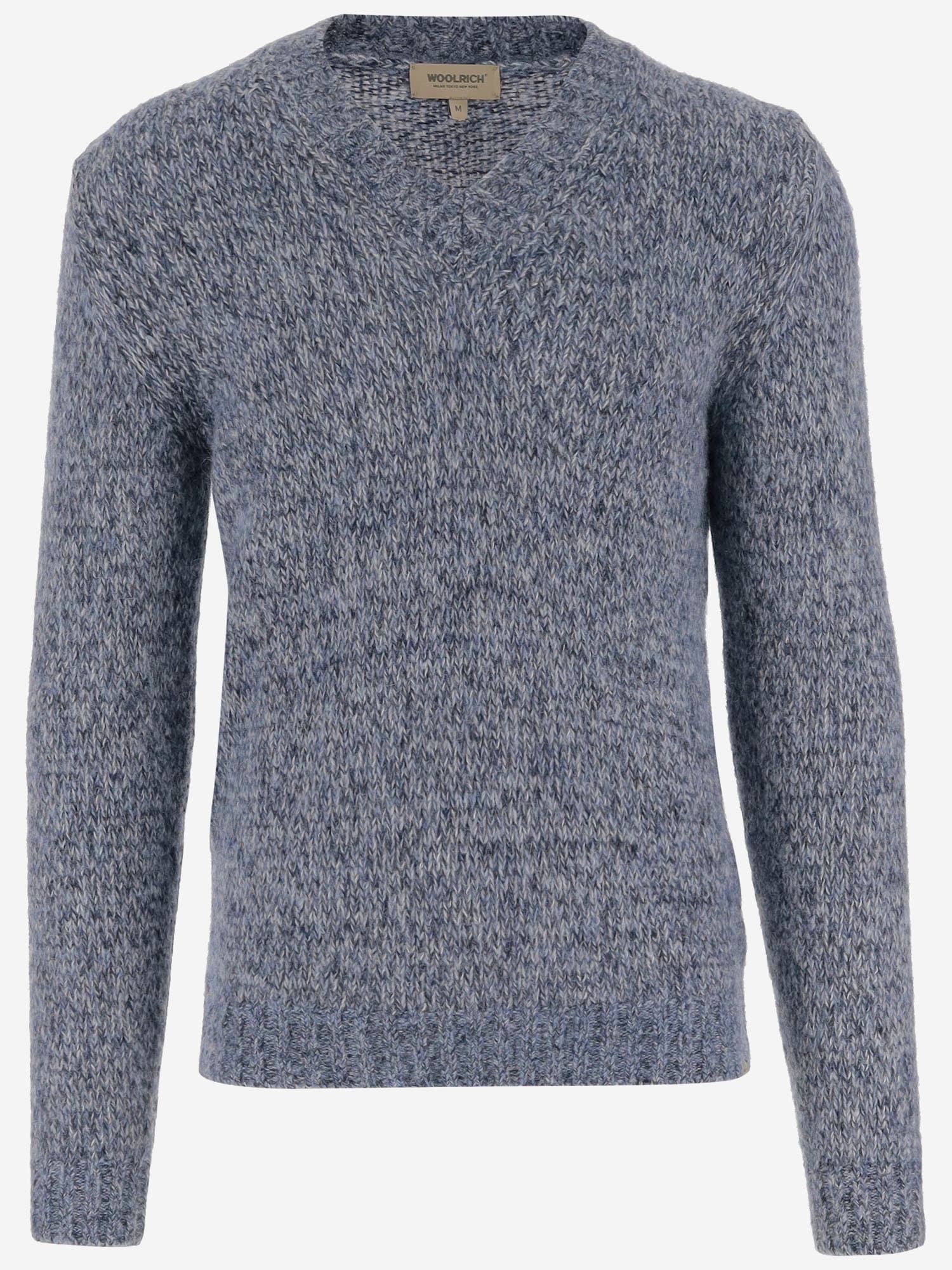 V-neck Sweater In Alpaca Blend