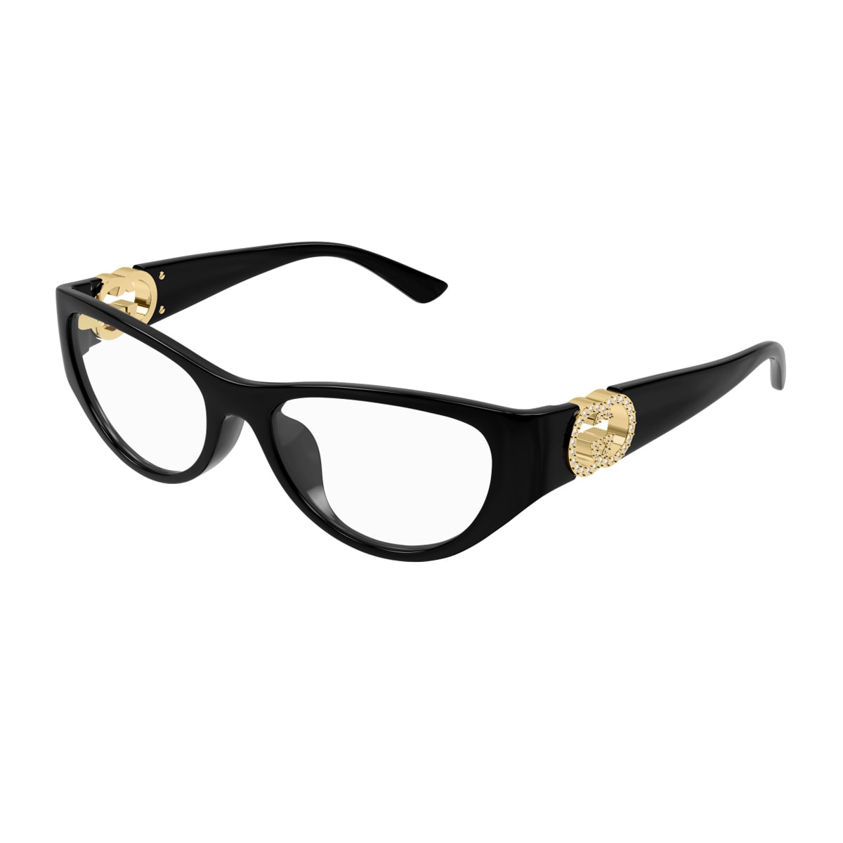 Gucci Gg1825o Linea Emblem Eyeglasses In Black