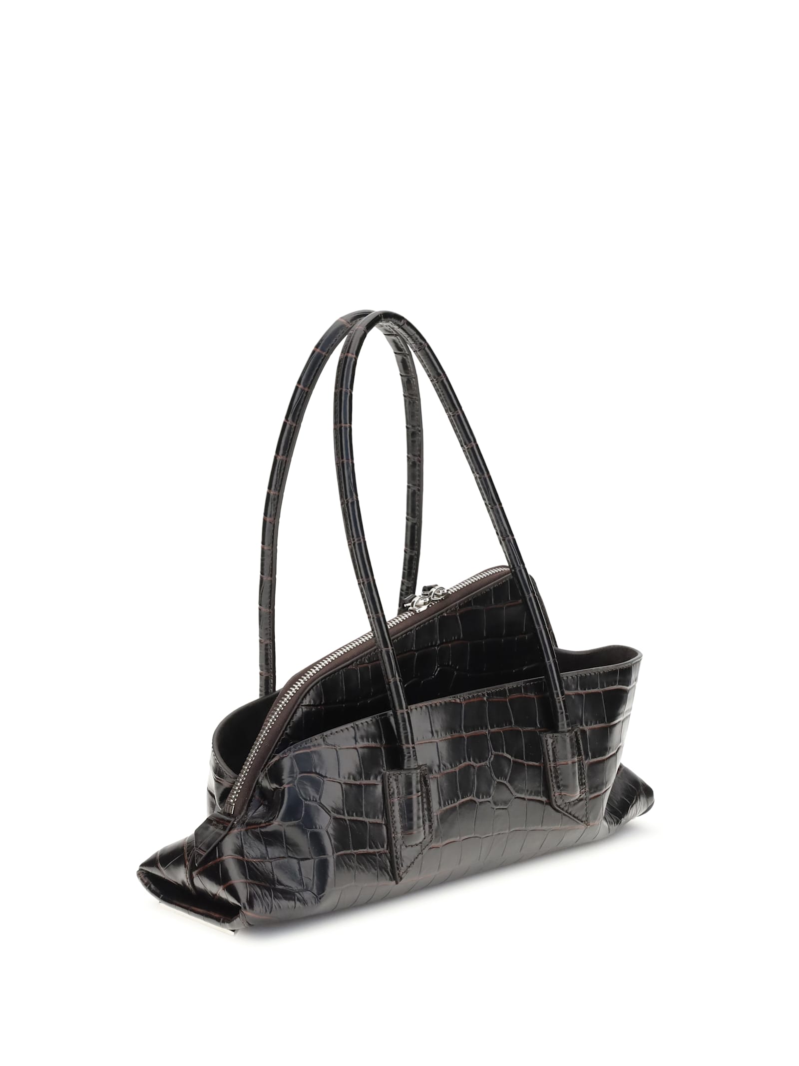 Attico Small La Passeggiata Shoulder Bag In Black