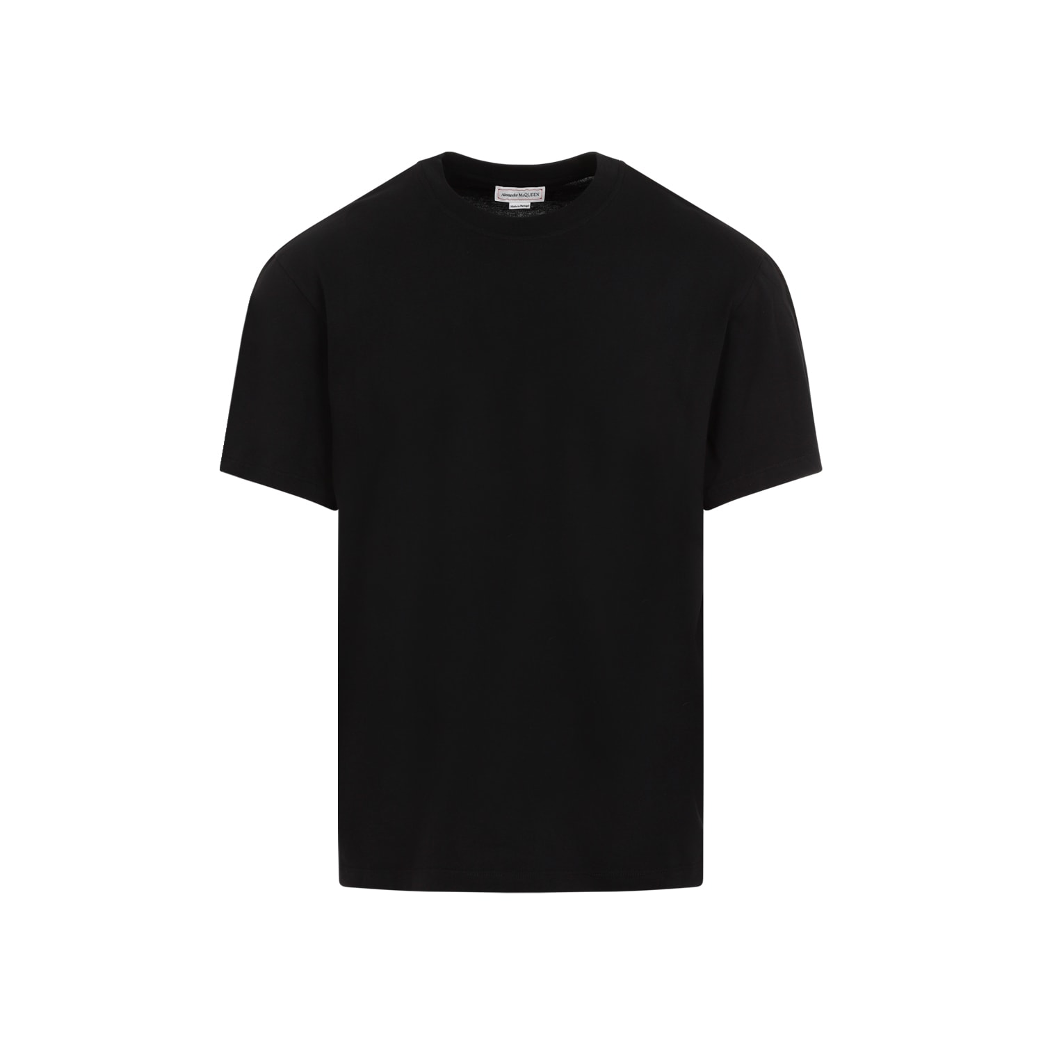 Shop Alexander Mcqueen Cotton T-shirt In Black Black