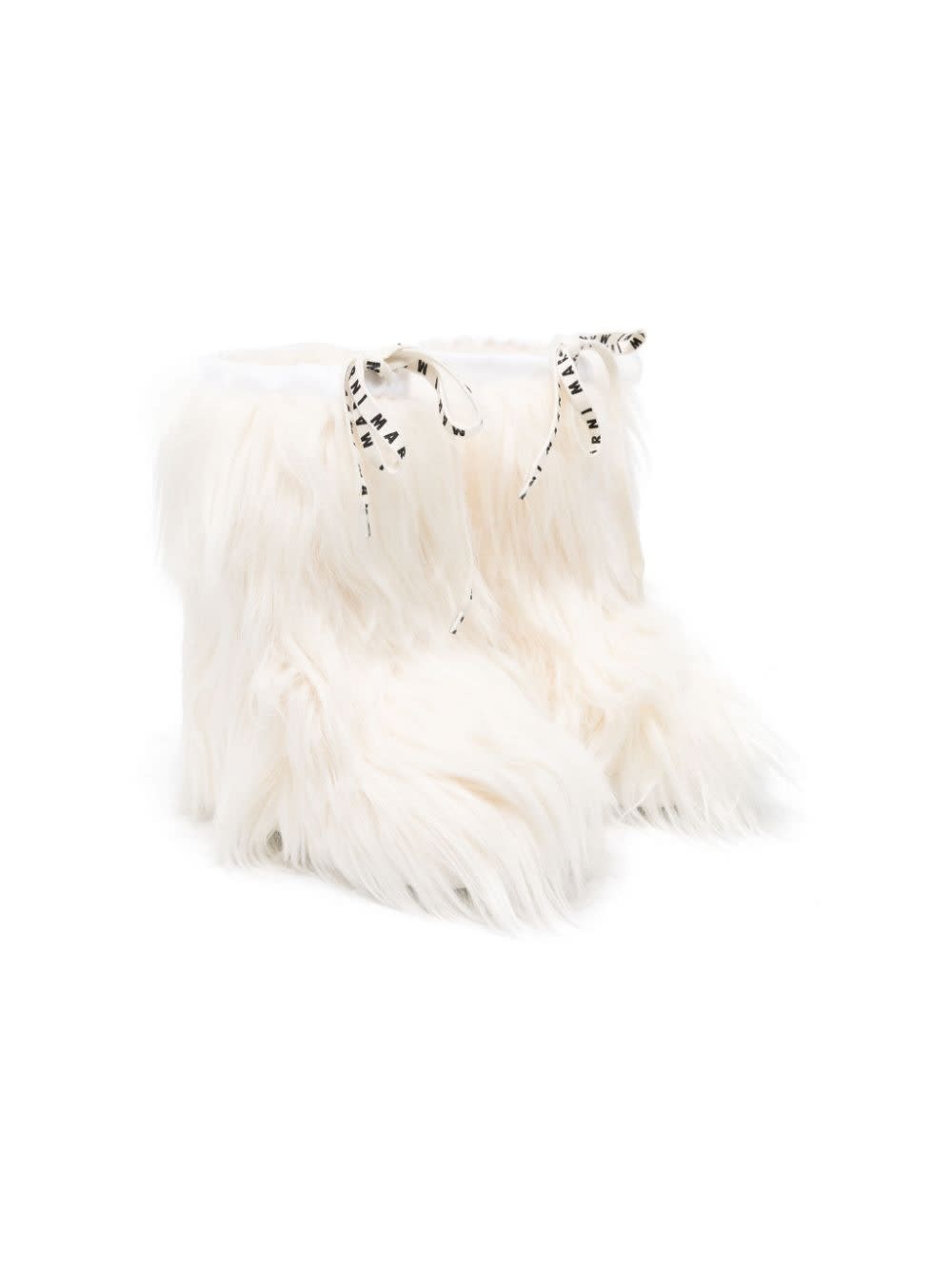 Marni Faux-fur Knee-length Boots In White