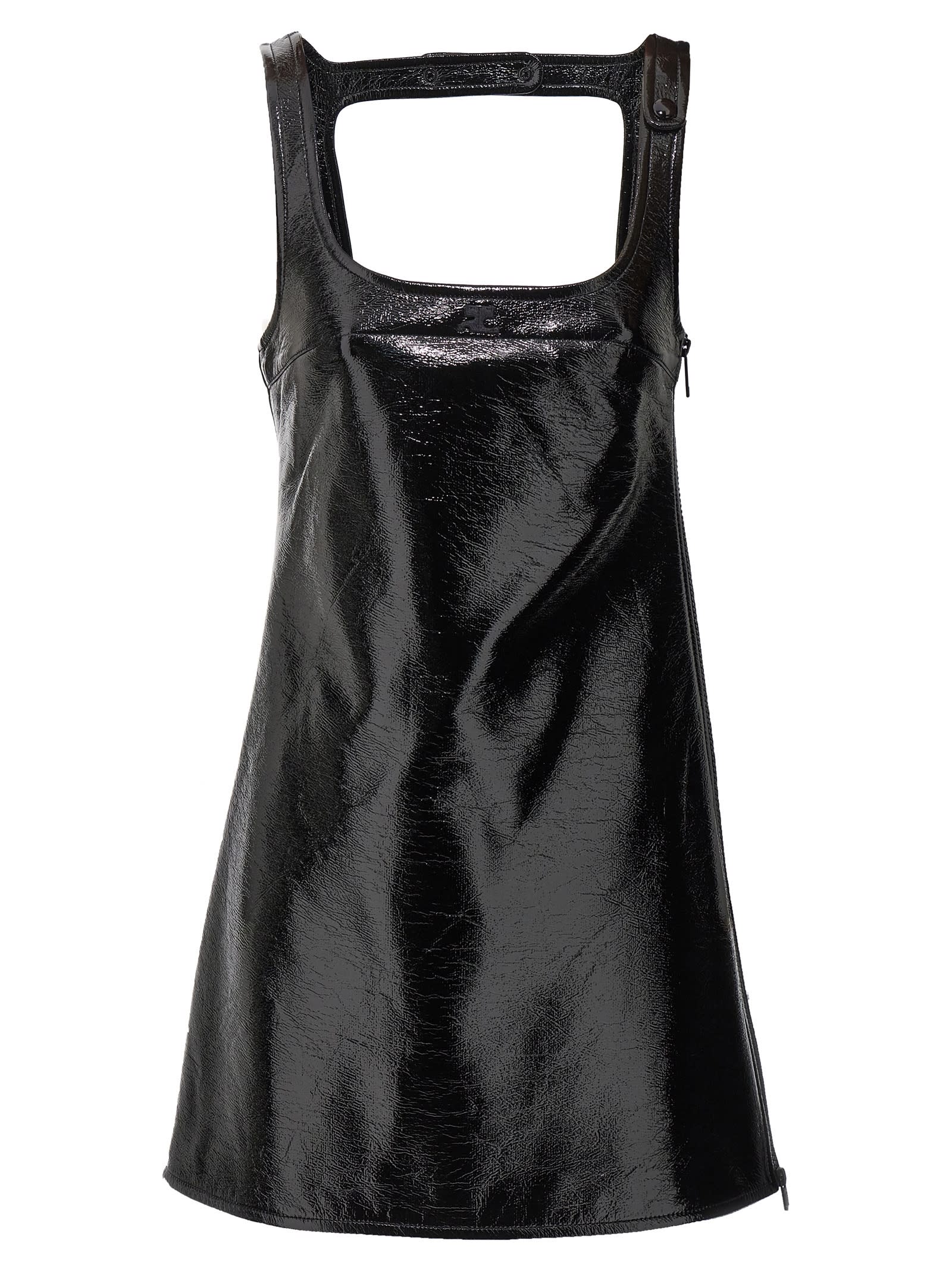 Shop Courrèges Reedition Dress In Black