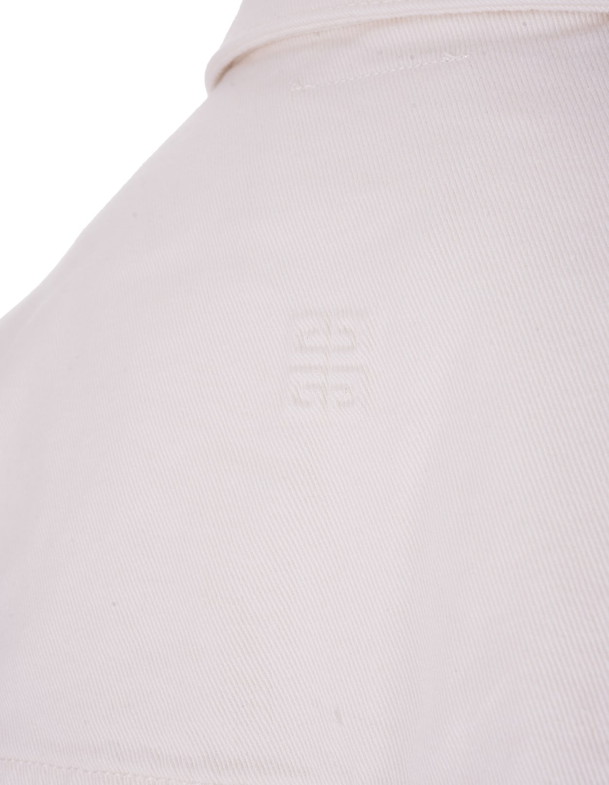 Shop Givenchy Stone Grey Denim Oversize Jacket In White