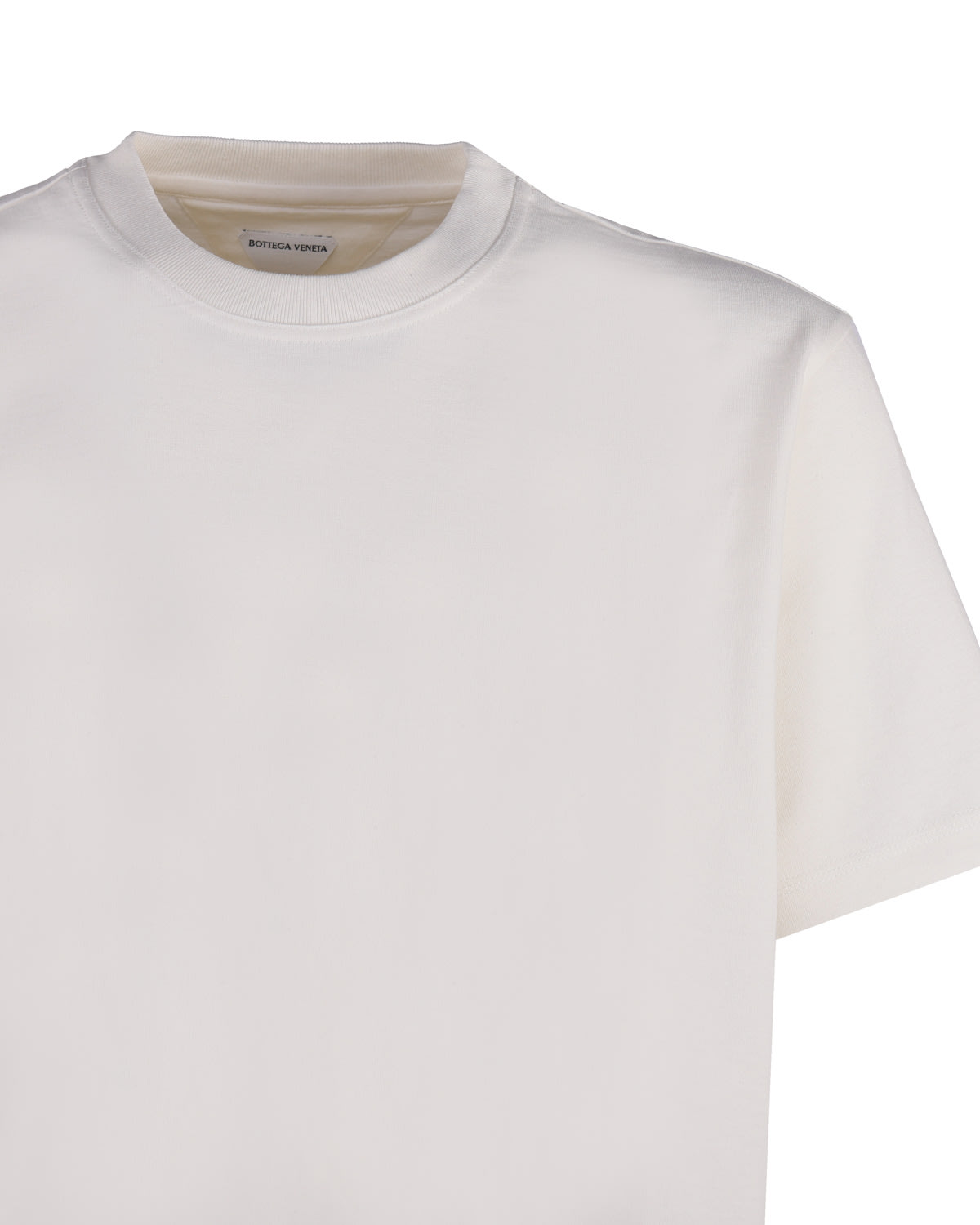 Shop Bottega Veneta Oversize T-shirt In Cotton In Chalk