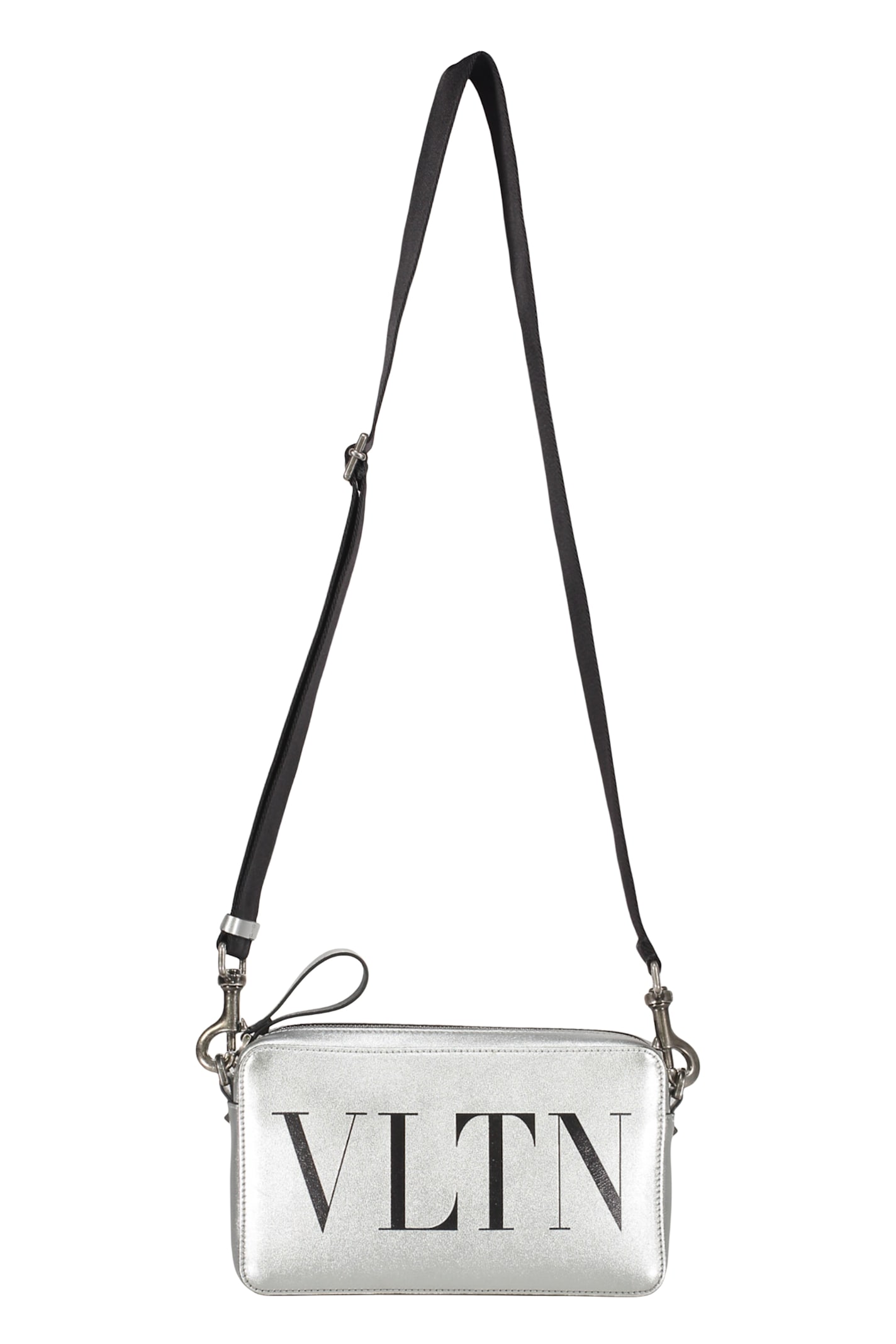 Valentino Crossbody Bag In Silver