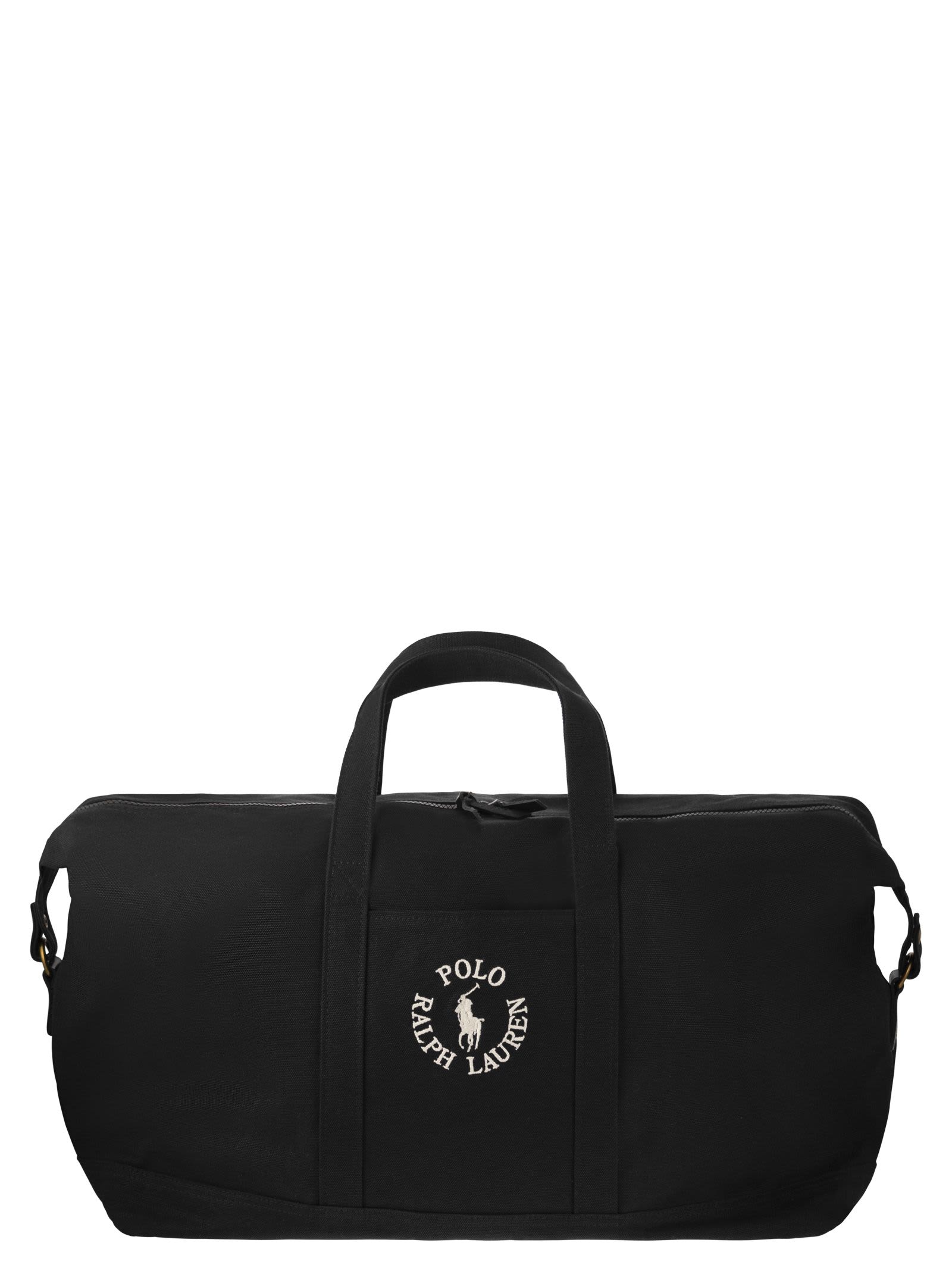 Cotton Duffle Bag With Embroidered Logo