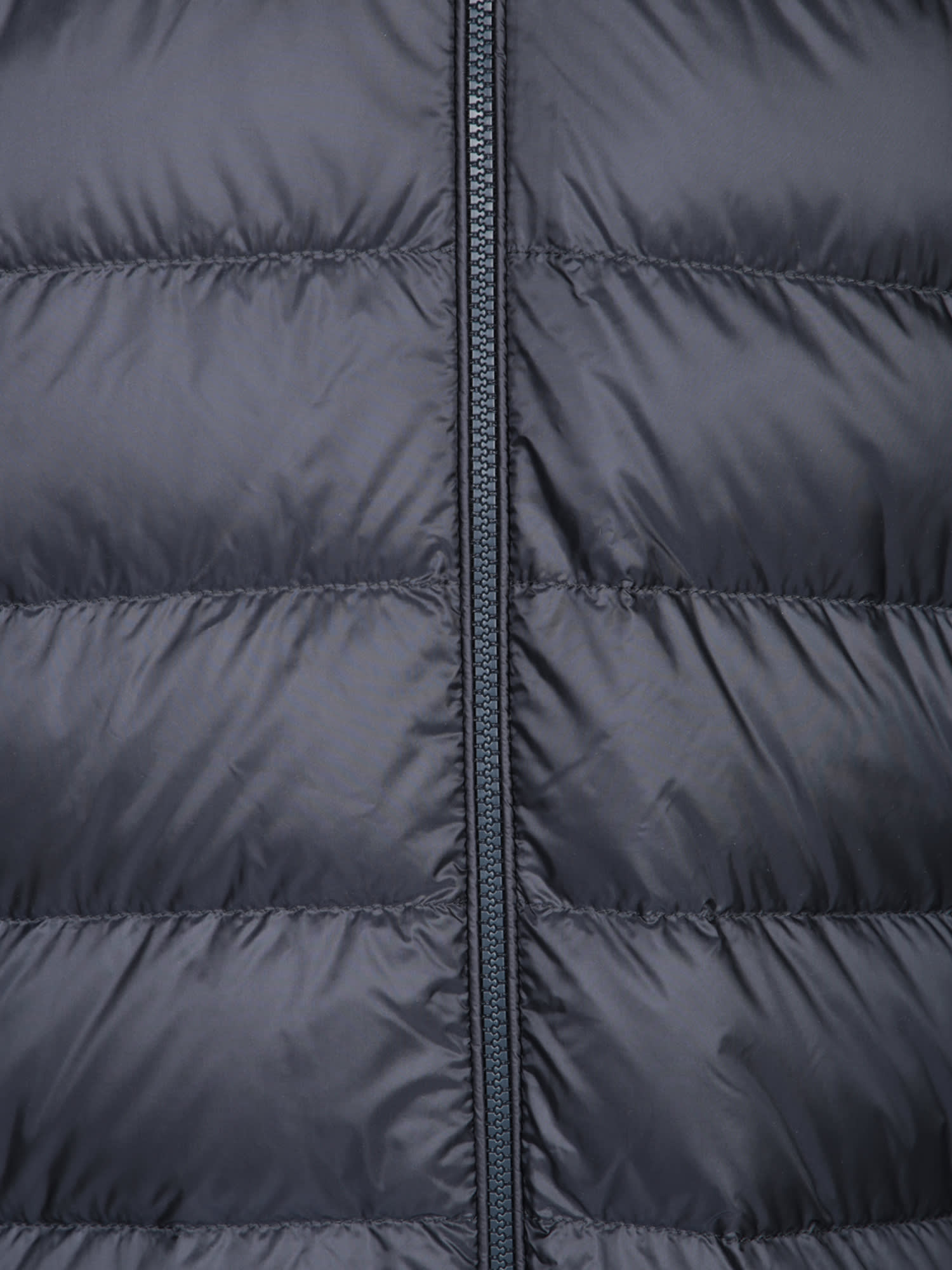 Moncler Down Front Cardigan In Blue