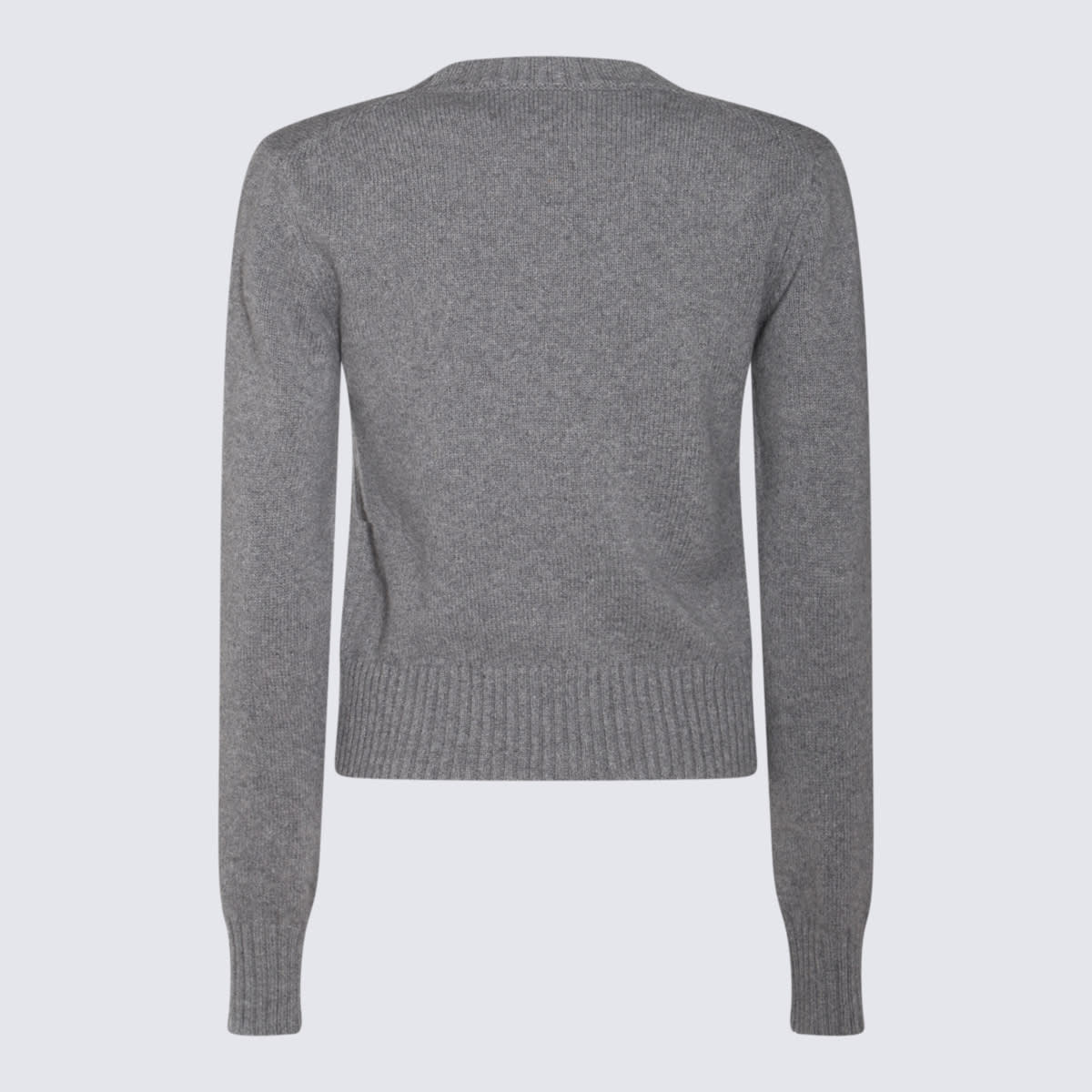 Shop Ami Alexandre Mattiussi Grey Wool Knitwear