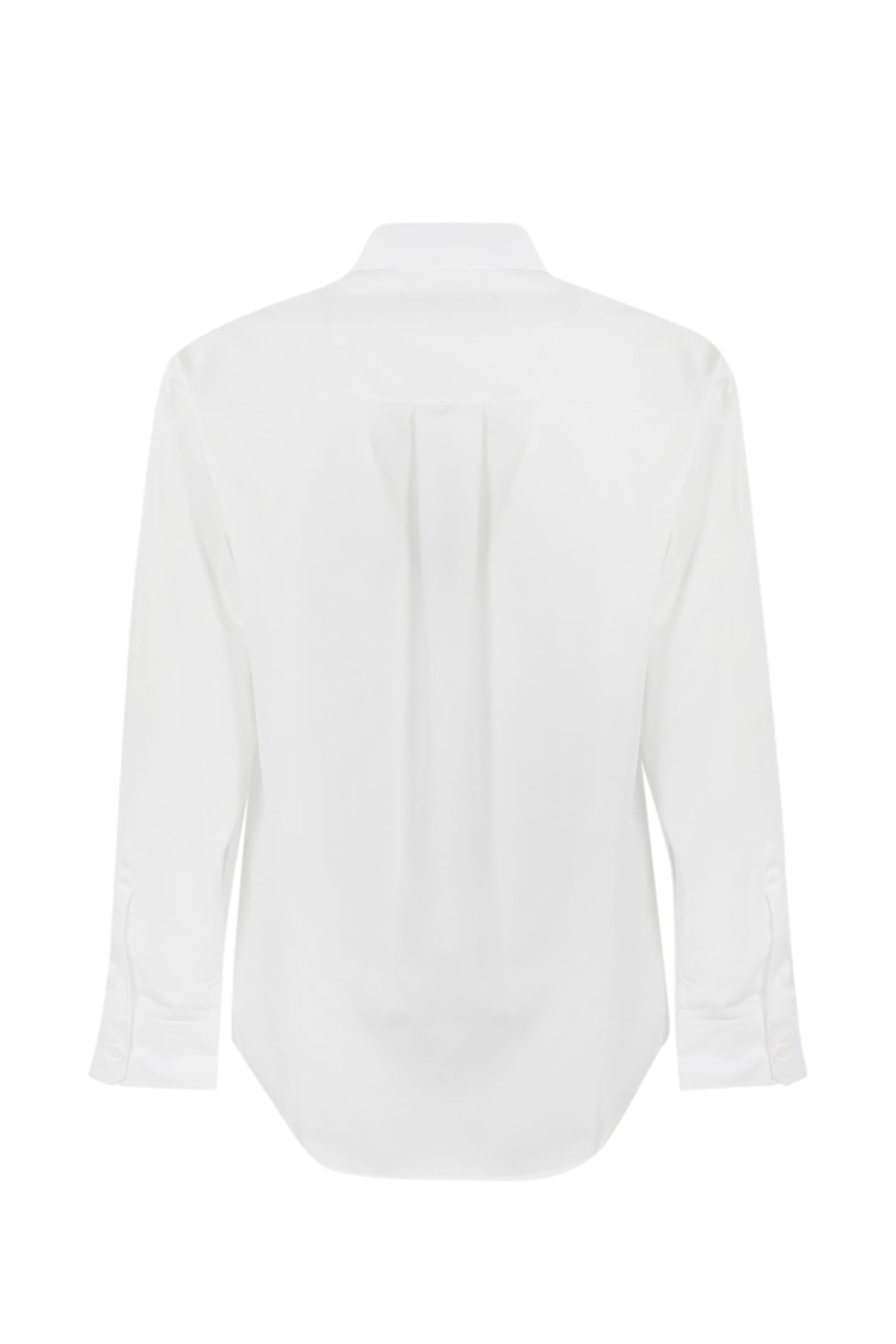 Shop Dsquared2 Shirt With Logo Print In Bianco