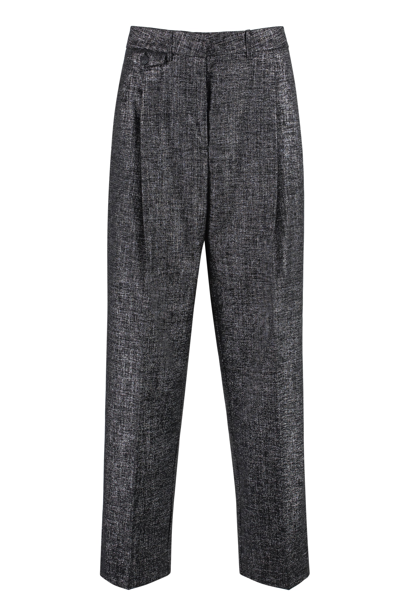 PINKO WOOL AND COTTON TROUSERS