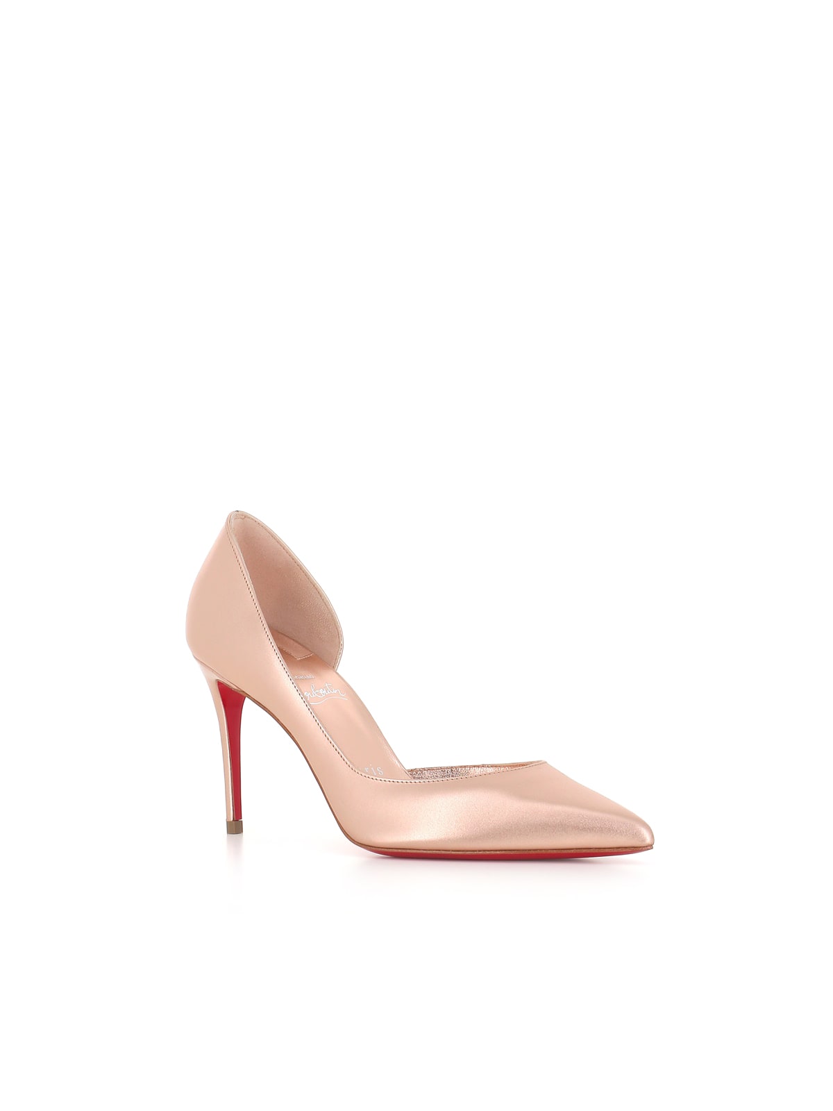 Shop Christian Louboutin Décolletè Iriza 85 In Oro Rosa