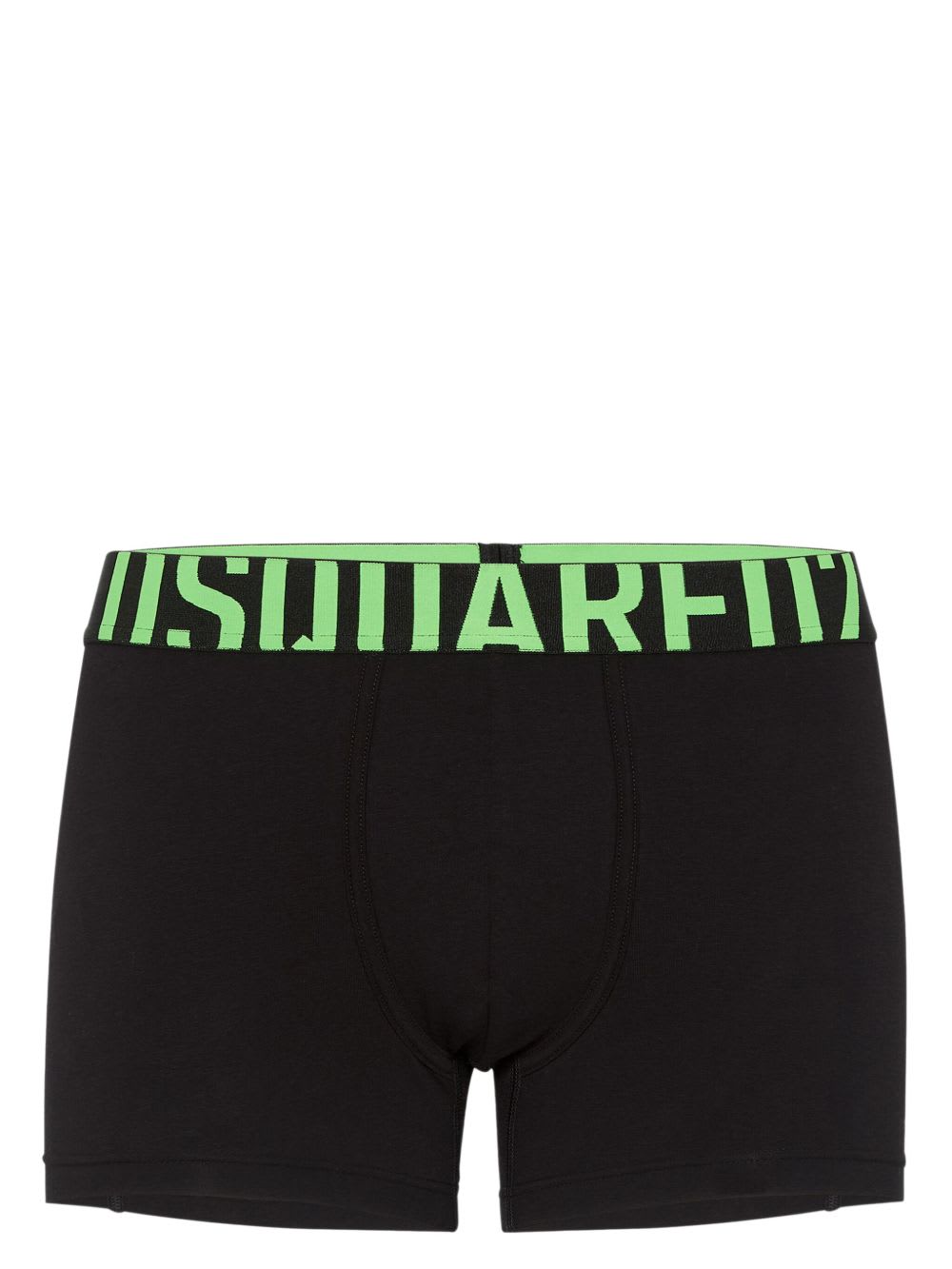 Dsquared2 Dsquared Two-tone Black/green Boxer In Black