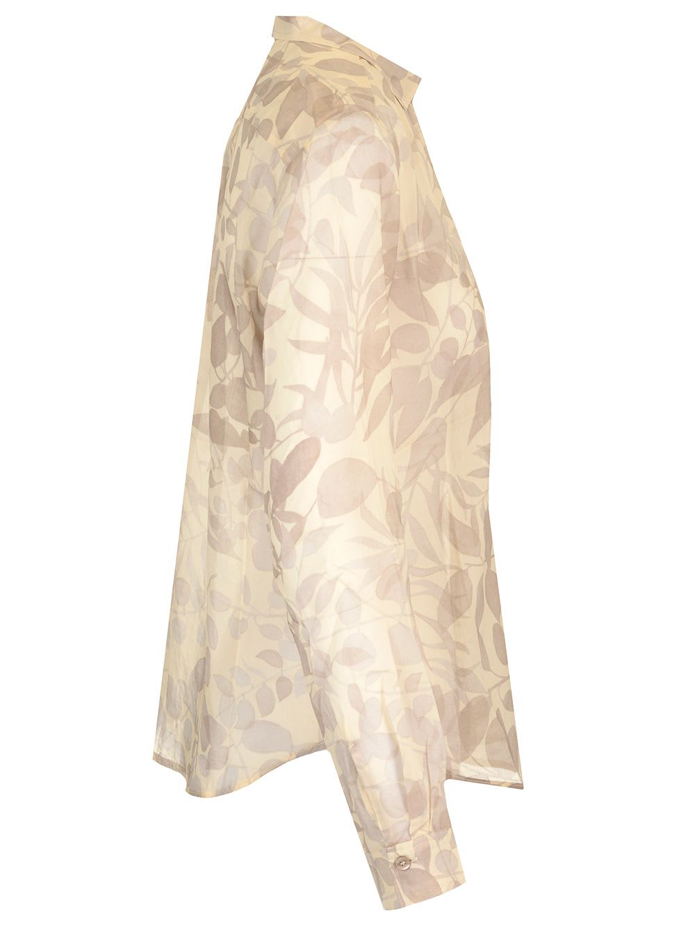 FORTE FORTE NUAGES FLEURIS PRINT SHIRT