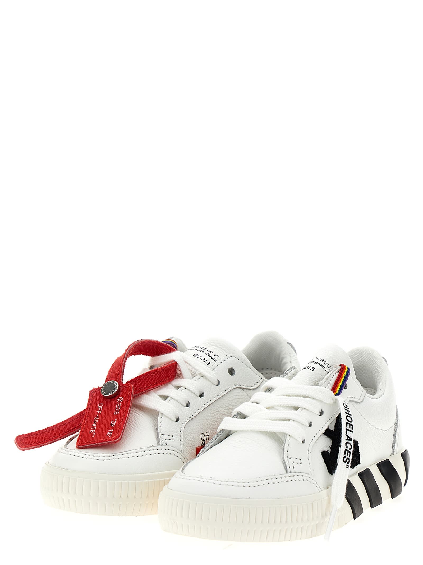 Off-White Kids Vulcanized Lace-Up Sneakers