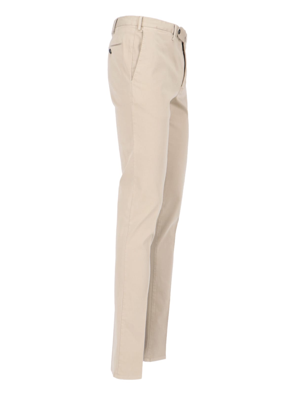 Shop Pt Torino Chinos In Beige