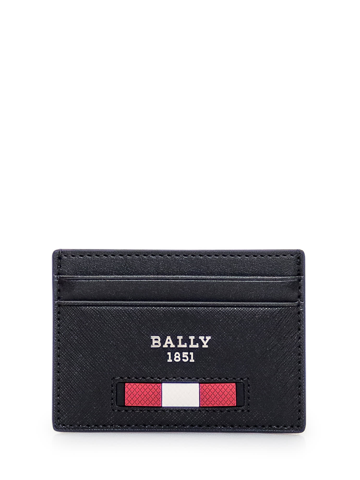 Bally Leather Card Holder In Black