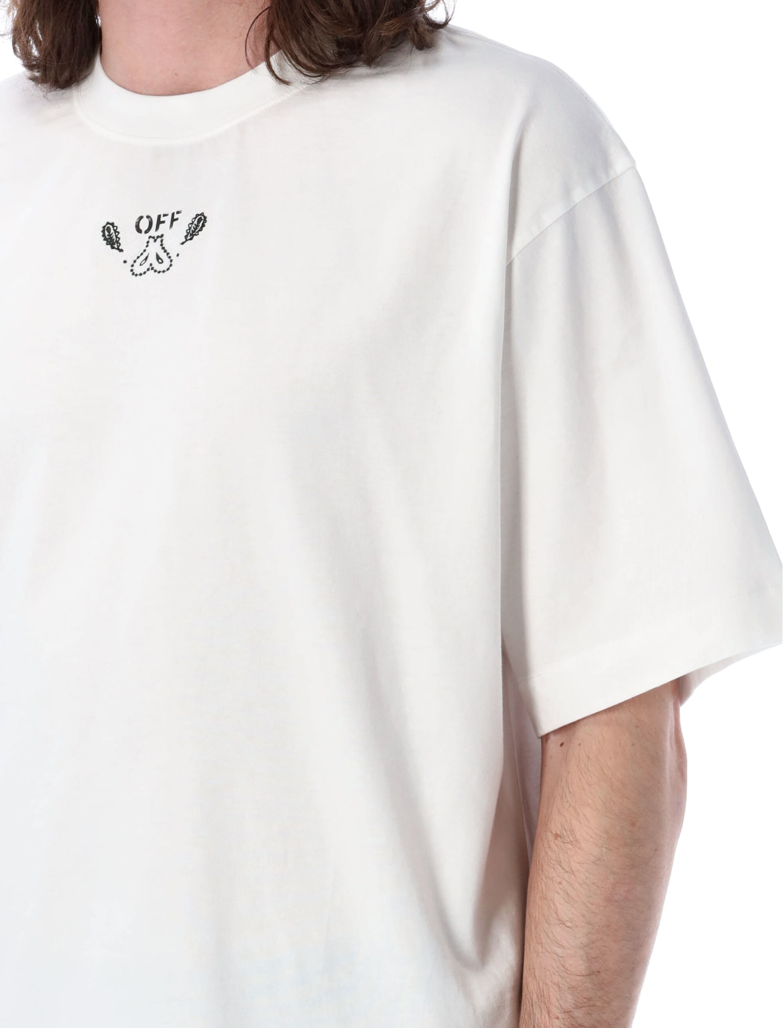 Shop Off-white Bandana Arrow Skate T-shirt In White