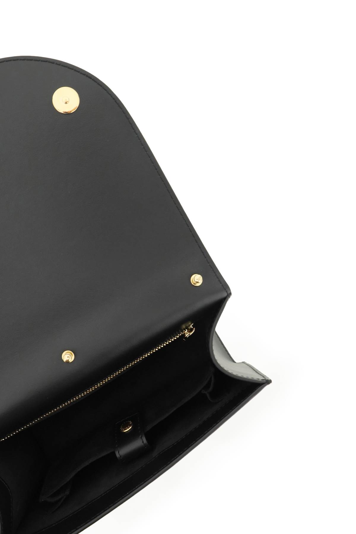 Dolce & Gabbana Leather Shoulder Bag In Black