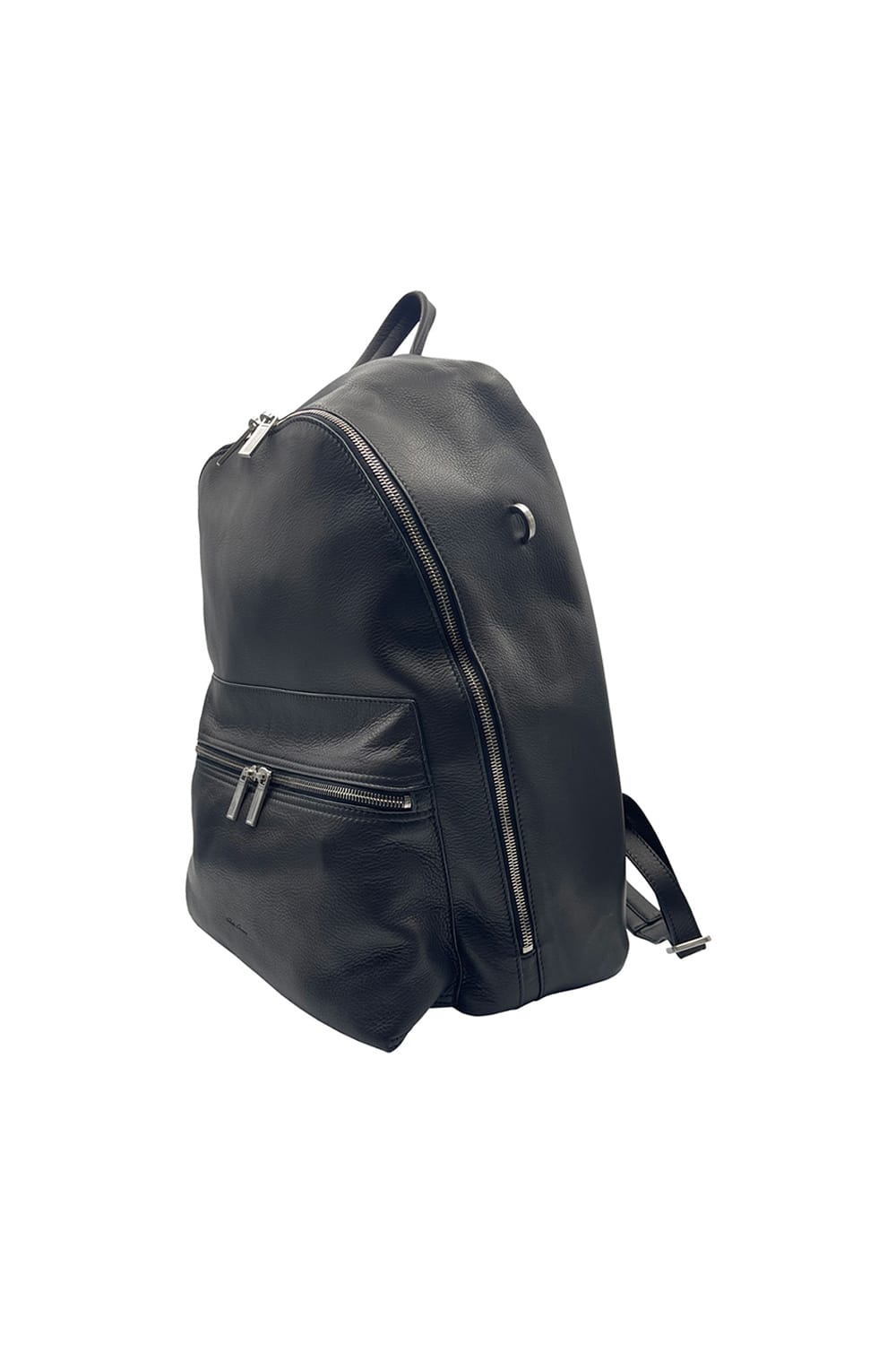 Shop Rick Owens Leather Backpack In Black