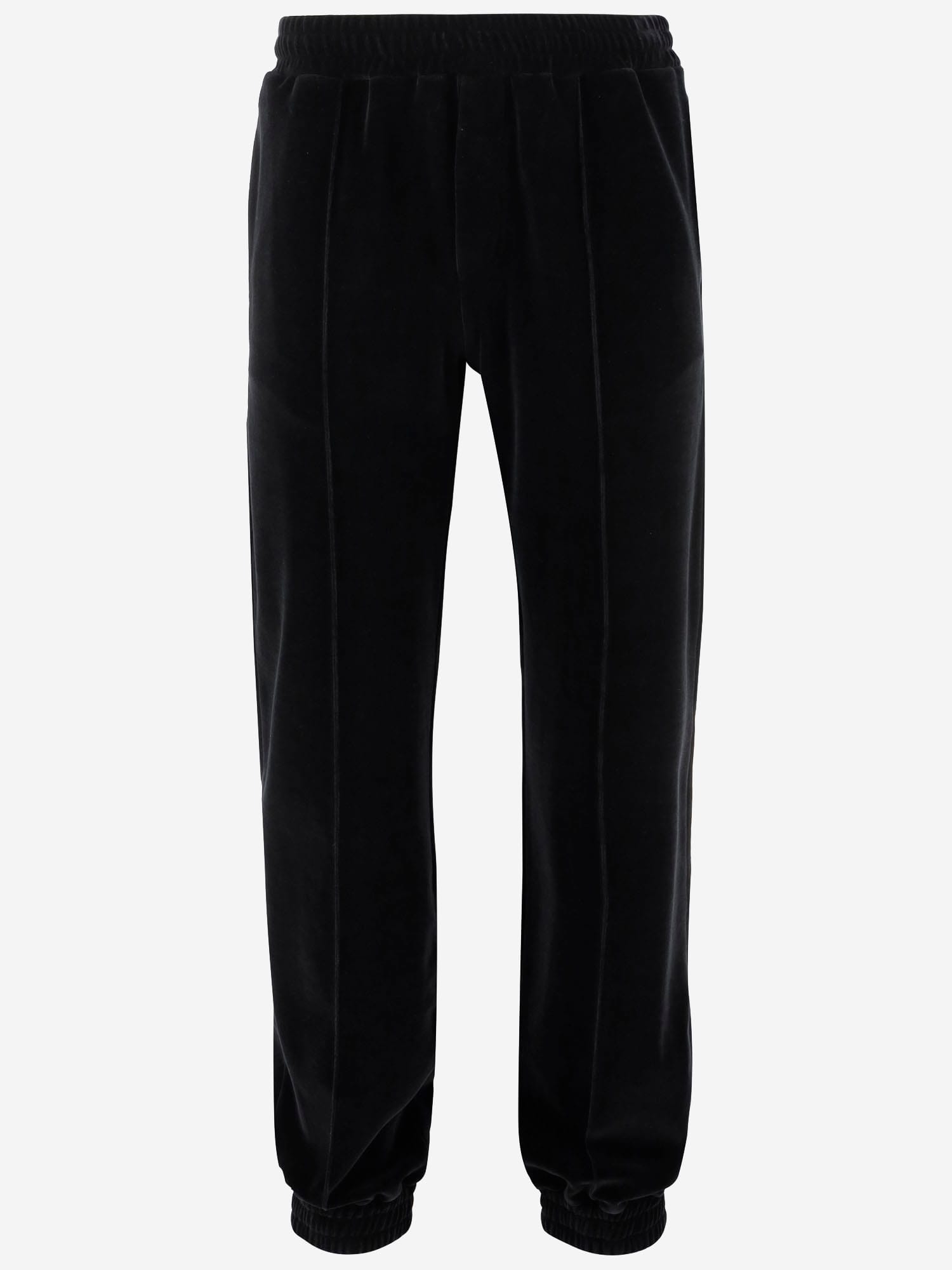 Chenille Joggers With Chez Valentino Patch