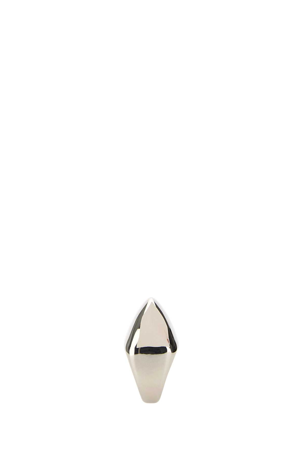 Shop Alexander Mcqueen Silver Metal Thorn Ring In Mcq0911silvbantil